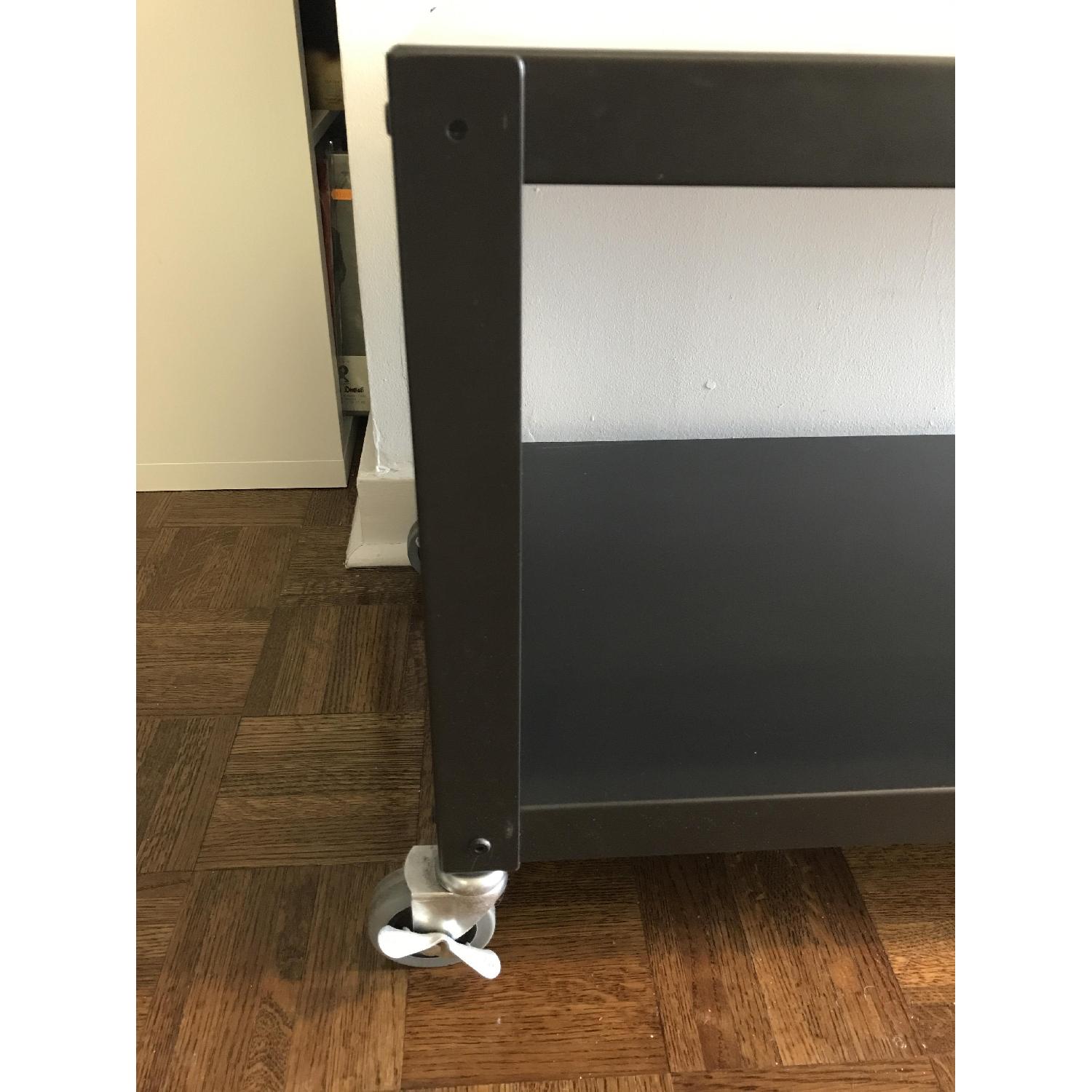 CB2 Go Cart Rolling TV Stand/Coffee Table/Side Table - image-3