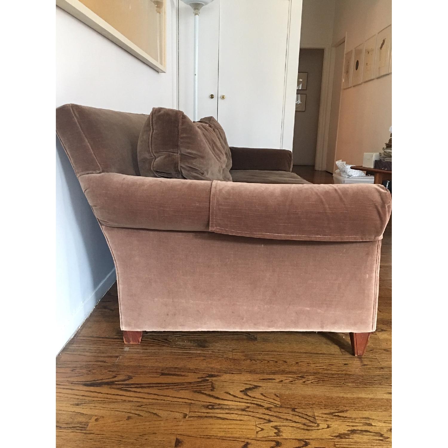 Ralph Lauren Vintage Soft Brown Velvet Sofa - image-2