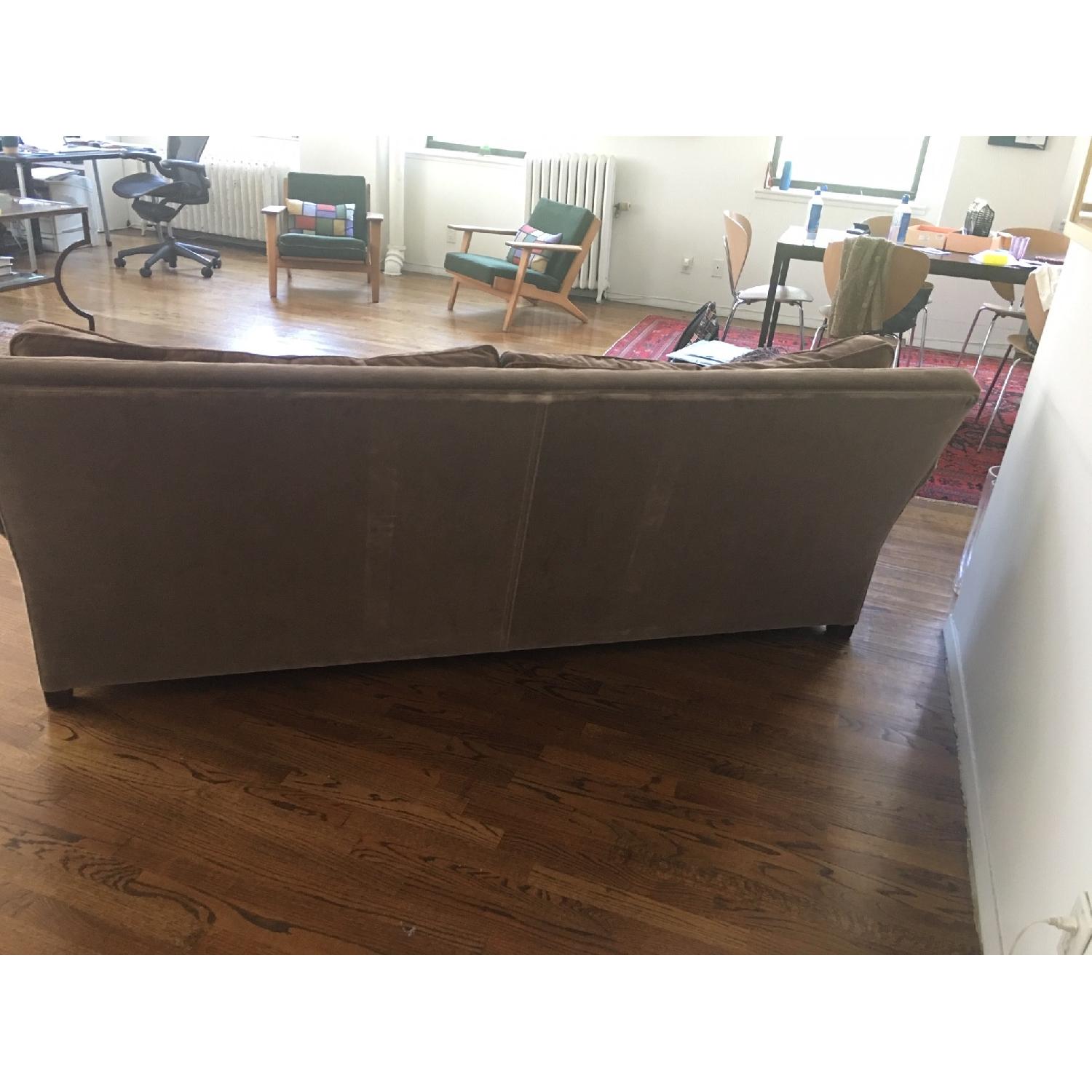 Ralph Lauren Vintage Soft Brown Velvet Sofa - image-4