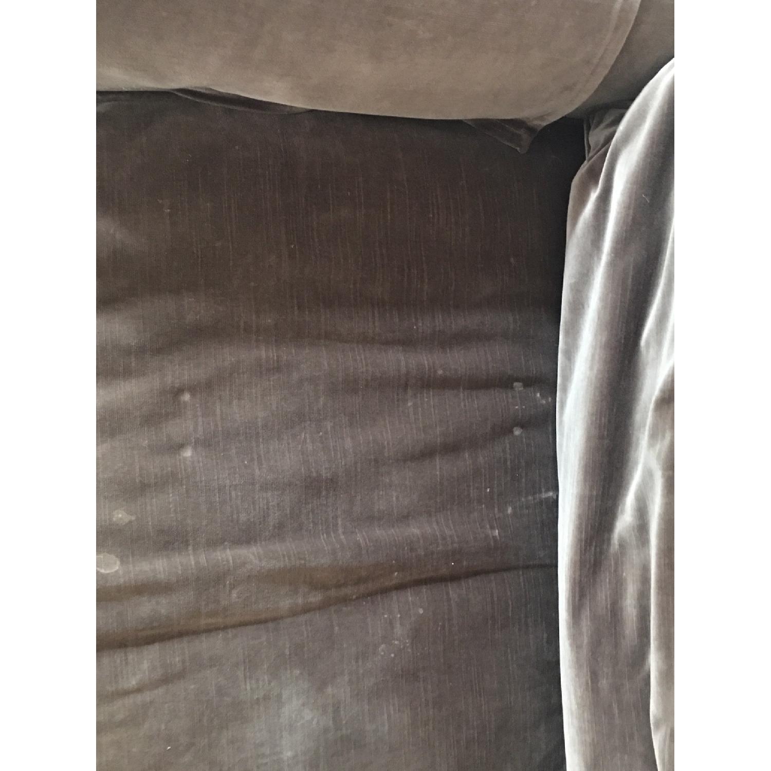 Ralph Lauren Vintage Soft Brown Velvet Sofa - image-6