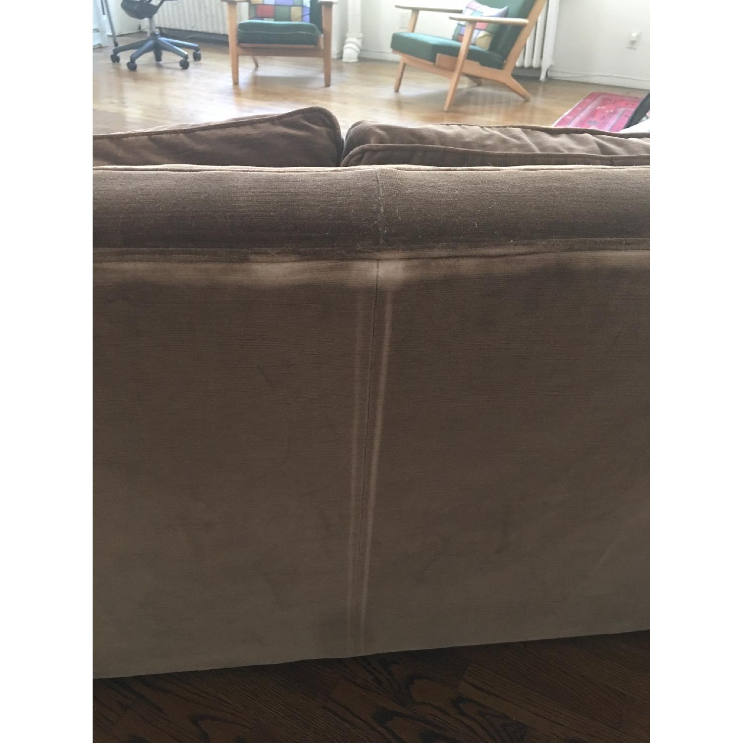 Ralph Lauren Vintage Soft Brown Velvet Sofa - image-7