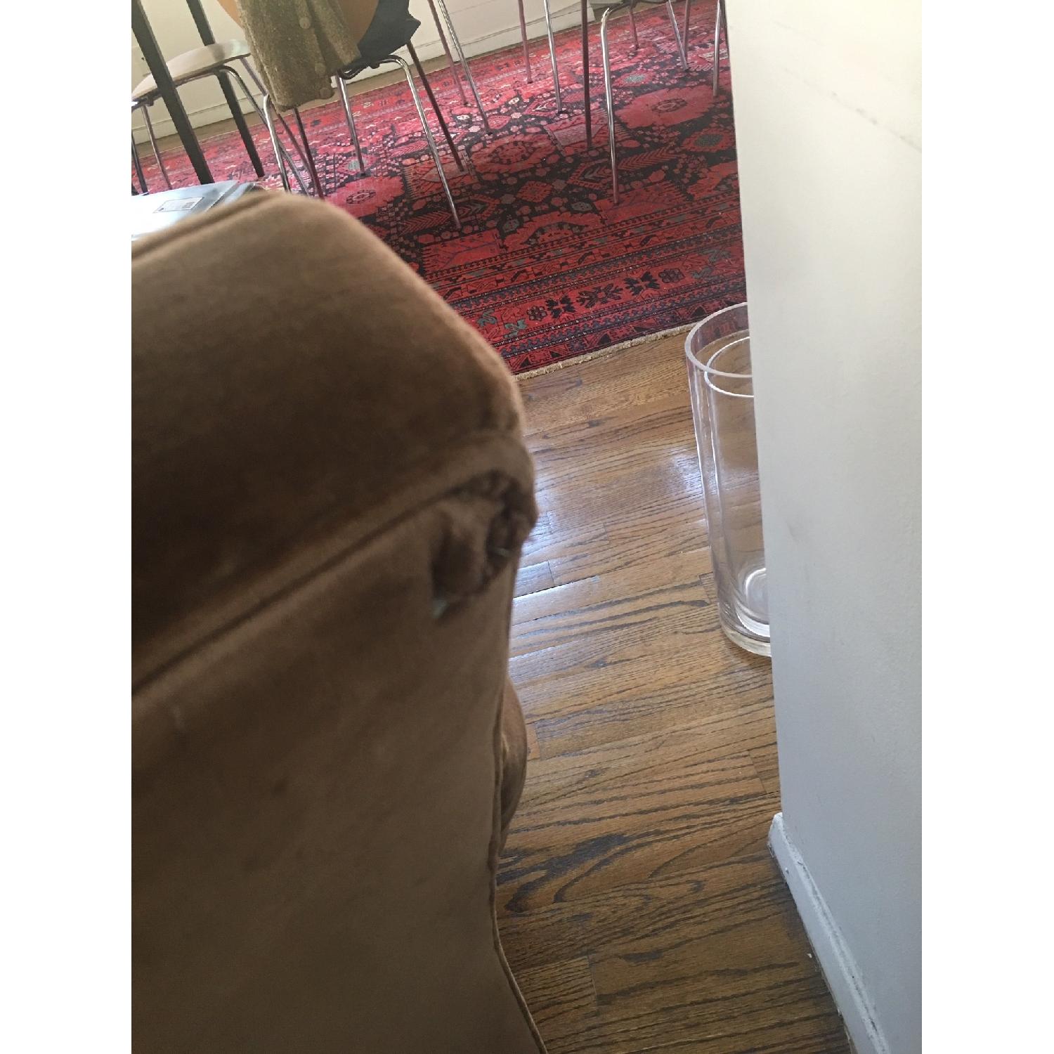 Ralph Lauren Vintage Soft Brown Velvet Sofa - image-8