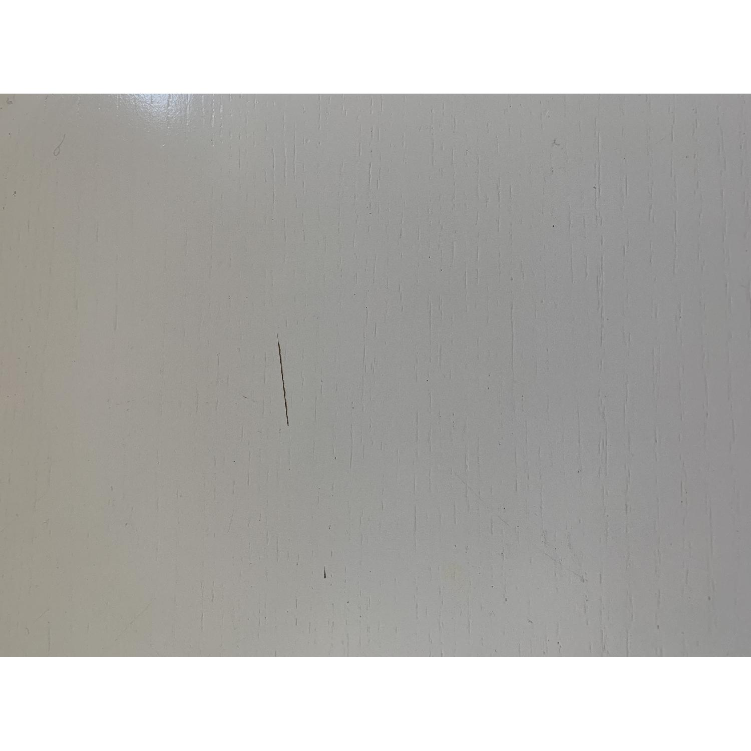 Crate & Barrel White Gateleg Table - image-6