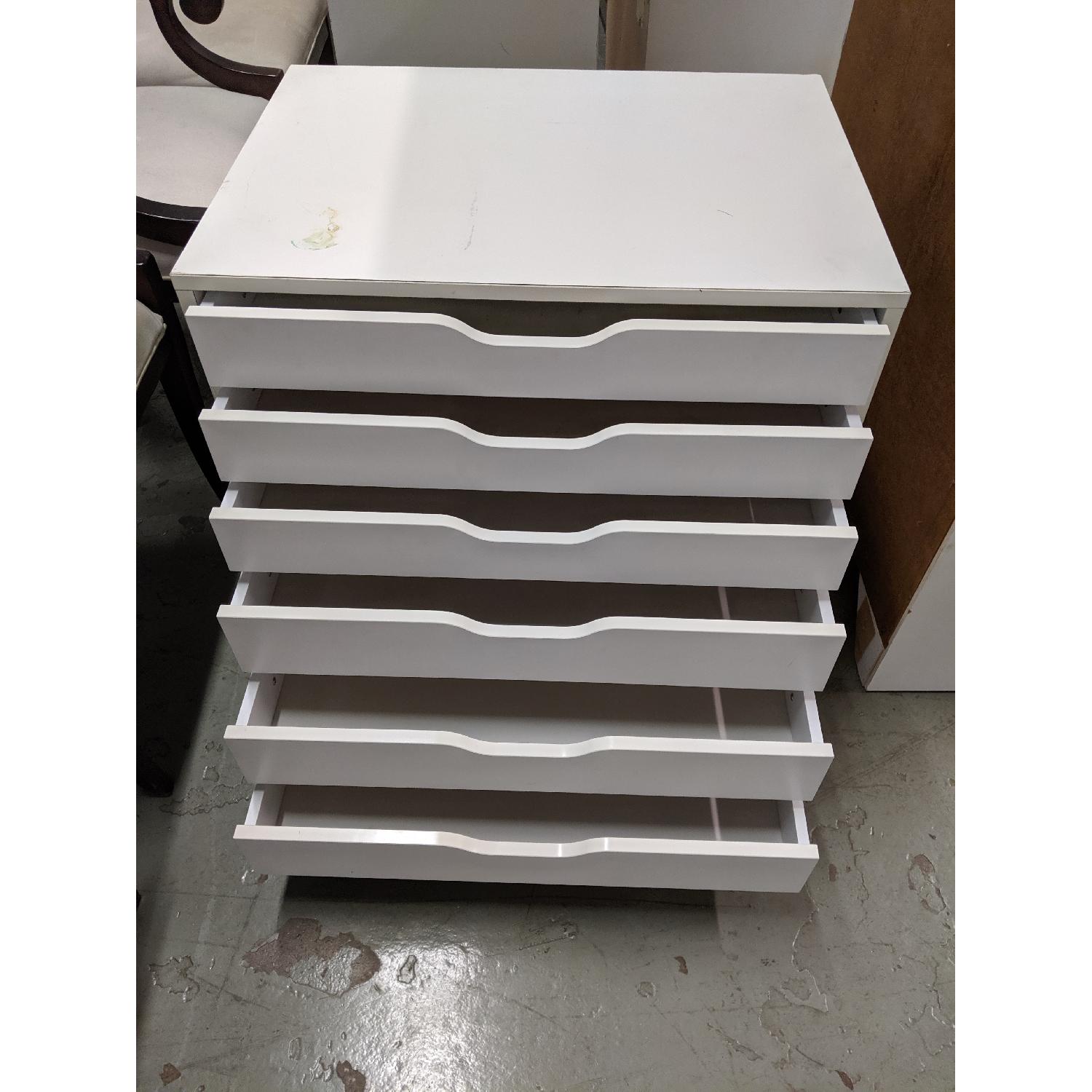 CB2 6-Drawer White Flat File Cabinet - image-1