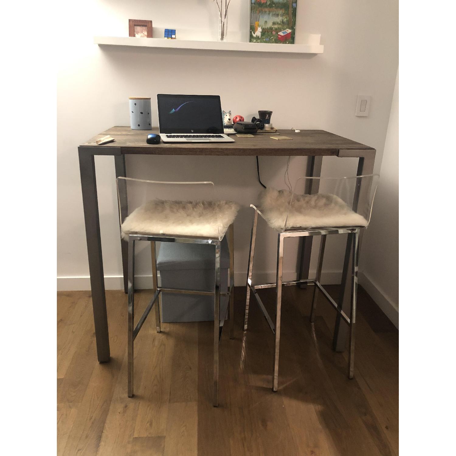 CB2 Stilt High Rectangular Counter Table - image-1