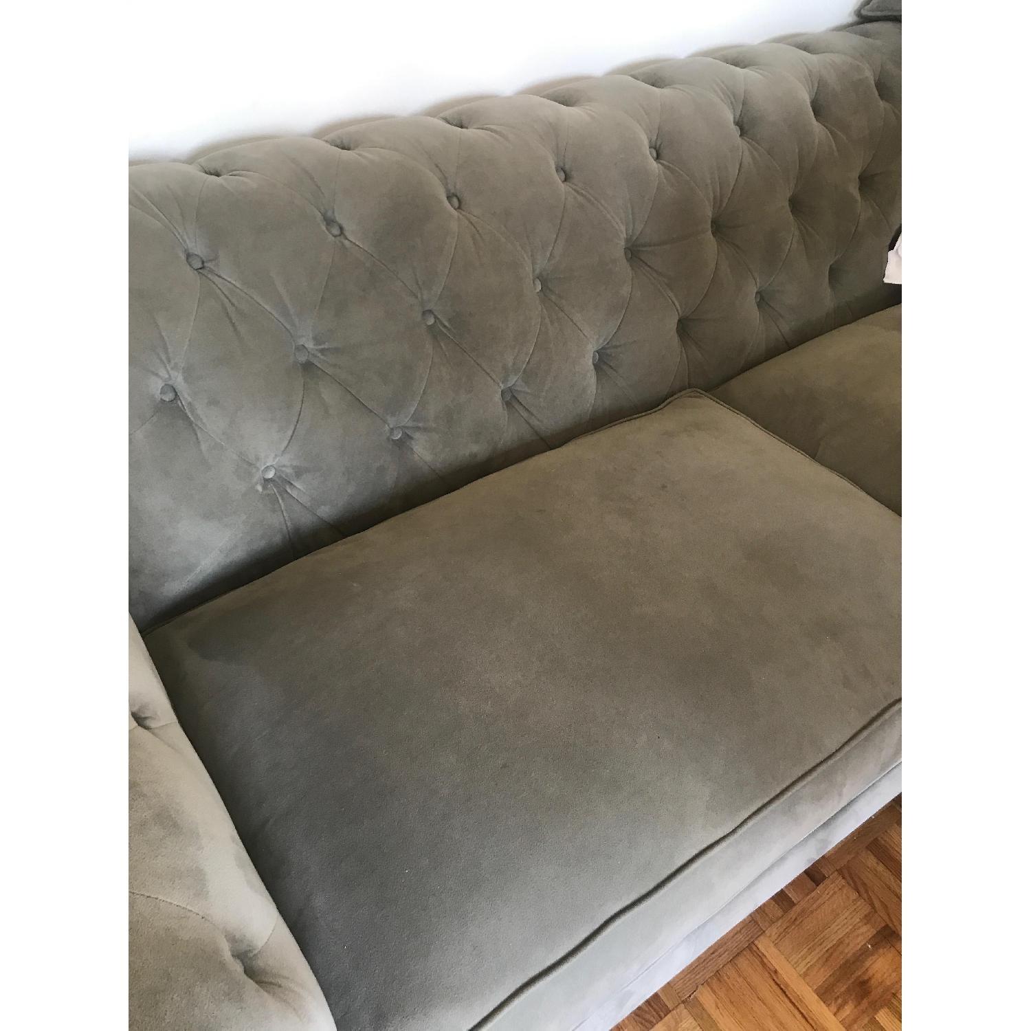 Macy's Martha Stewart Fabric Sofa in Bella Storm Grey - image-5