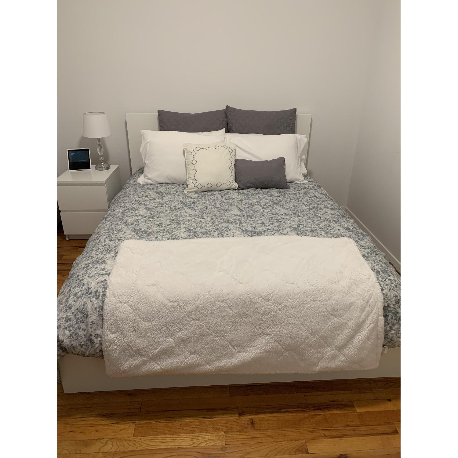 Ikea Malm Queen Bed Frame w/ Luroy Slats AptDeco