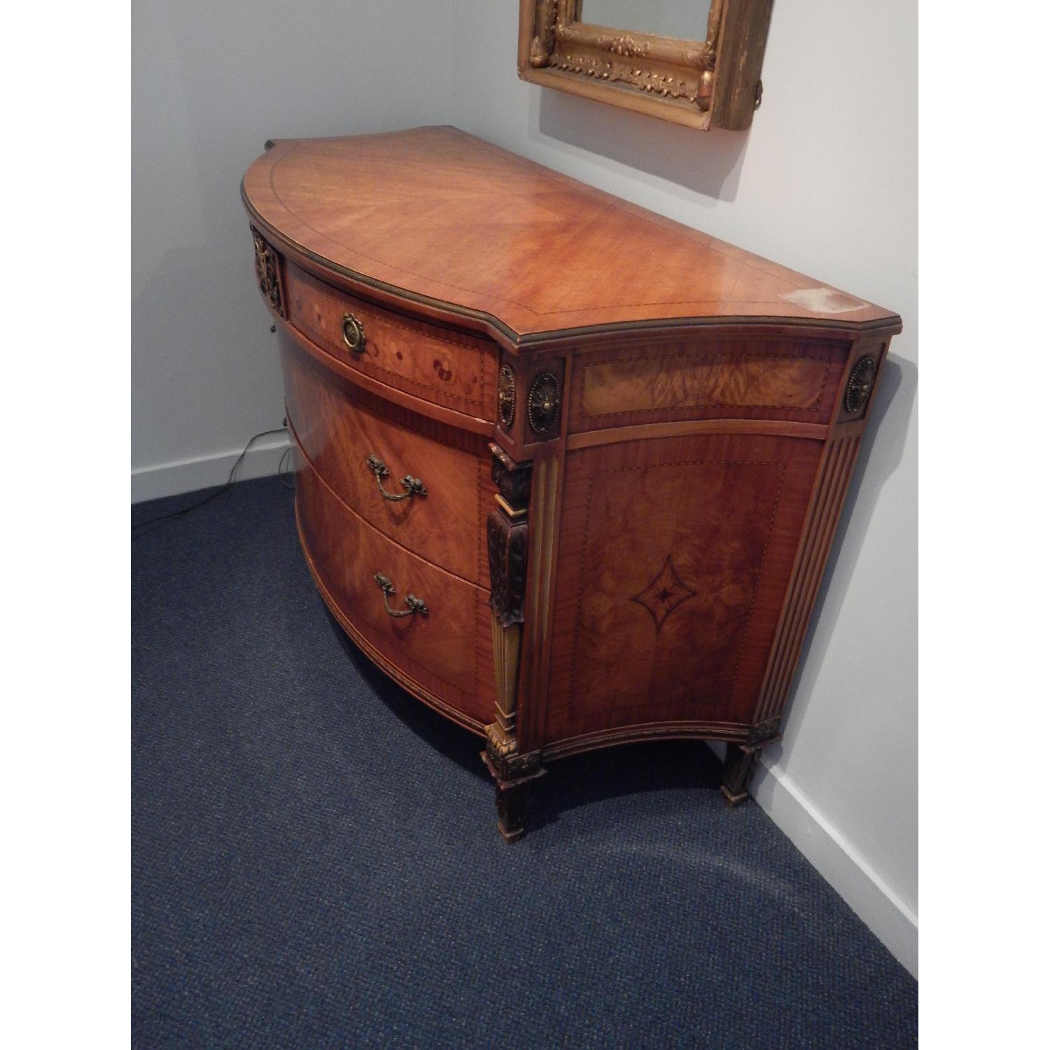 1930's Carved Wood Bureau - image-2