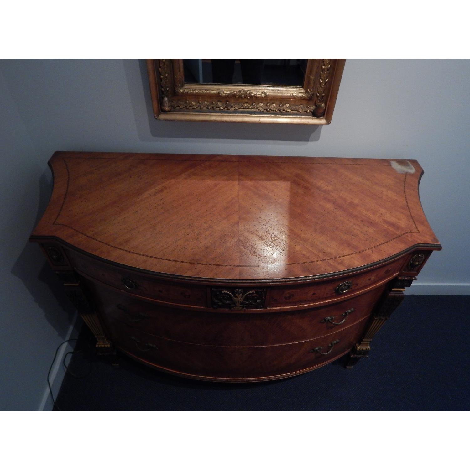 1930's Carved Wood Bureau - image-3