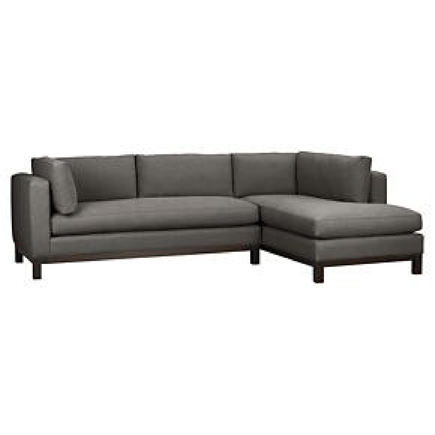 Crate & Barrel Delaney 2Piece Sectional Sofa AptDeco