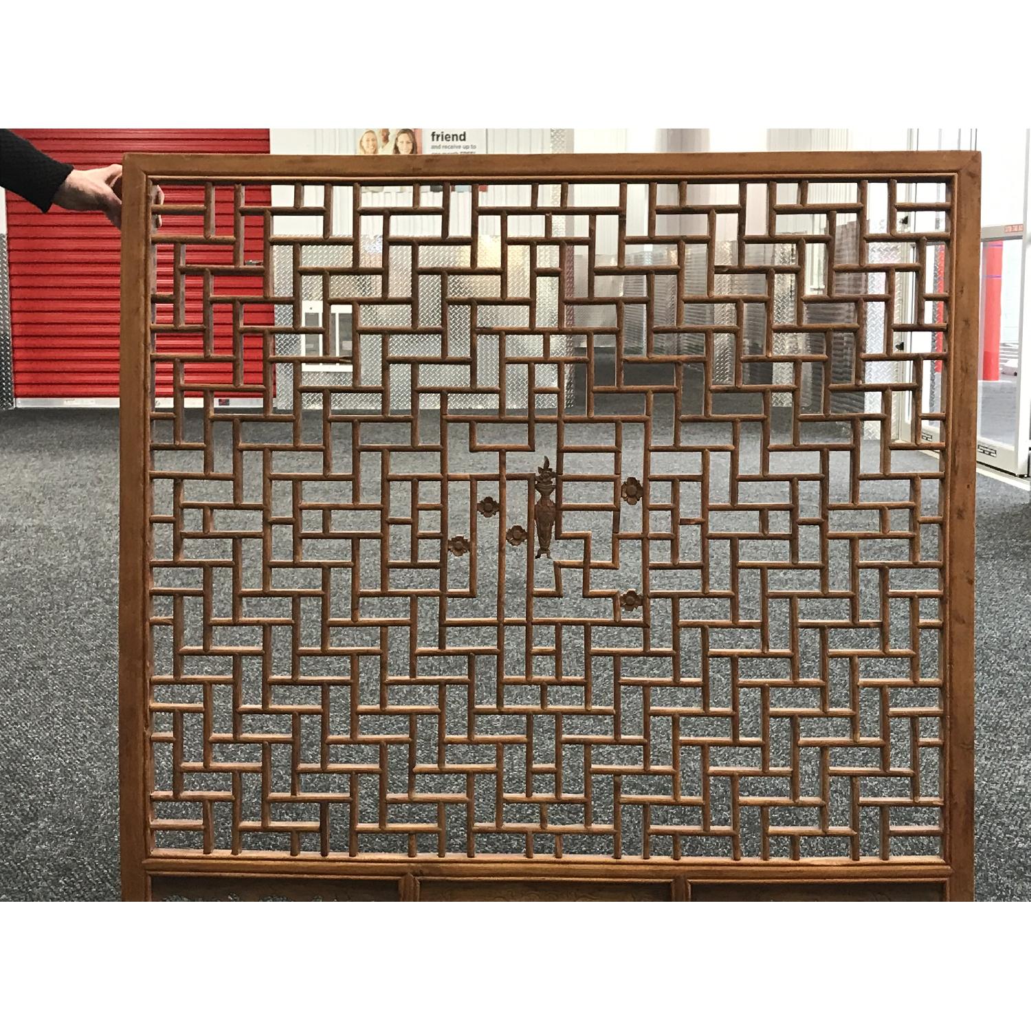 Antique Chinese Wall Screen - image-1