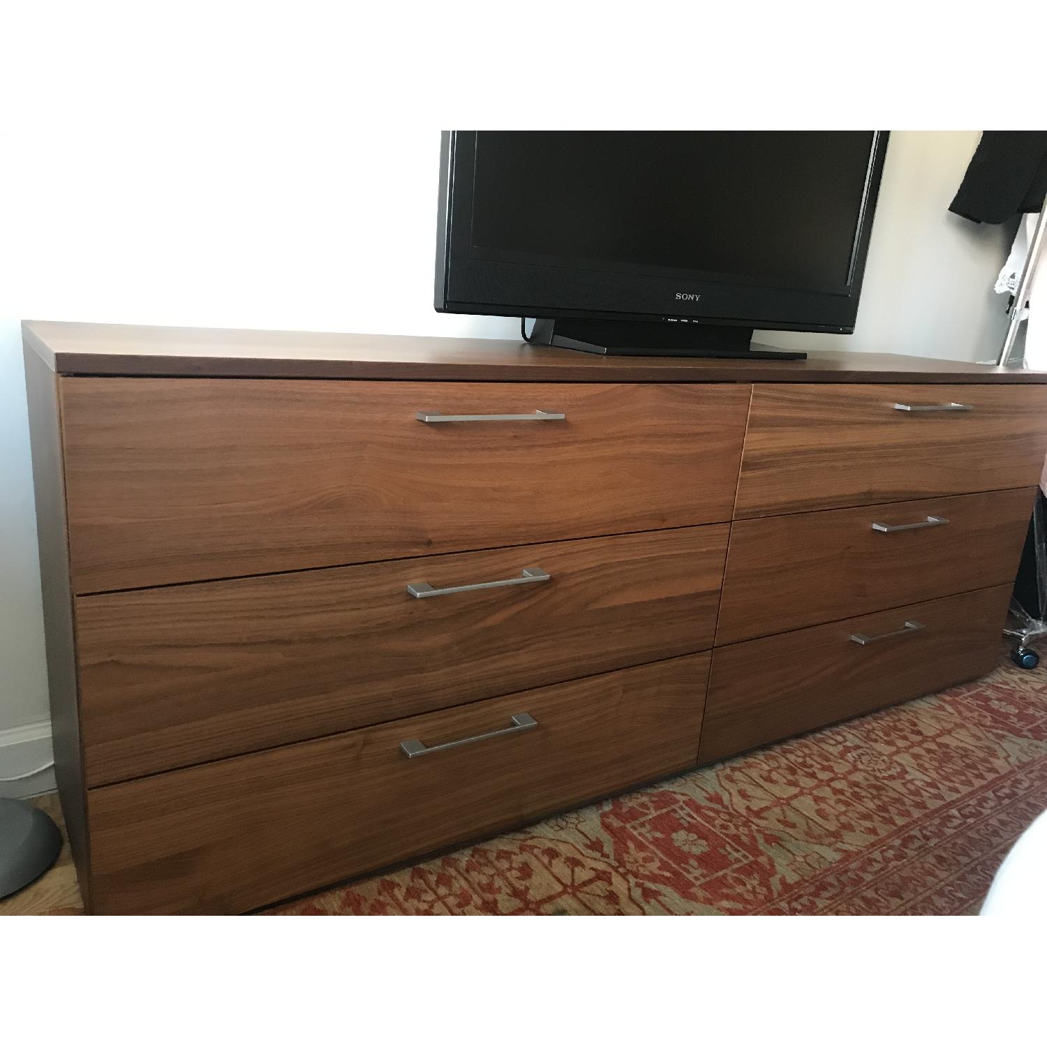 BoConcept Walnut Veneer 6 Drawer Dresser - image-1