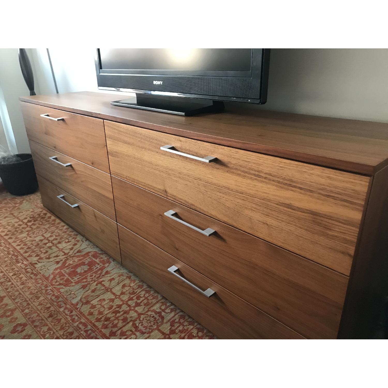BoConcept Walnut Veneer 6 Drawer Dresser - image-2