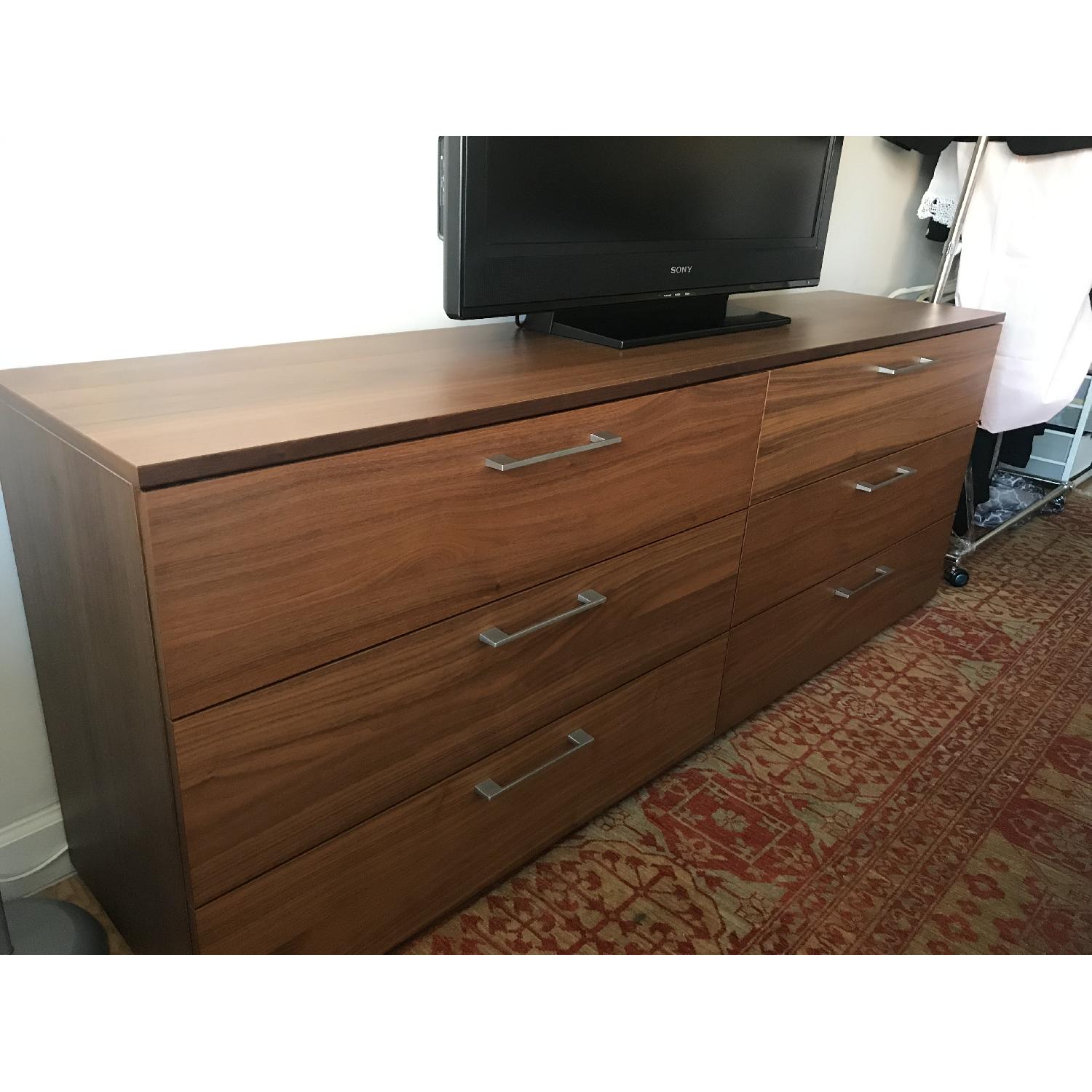 BoConcept Walnut Veneer 6 Drawer Dresser - image-3