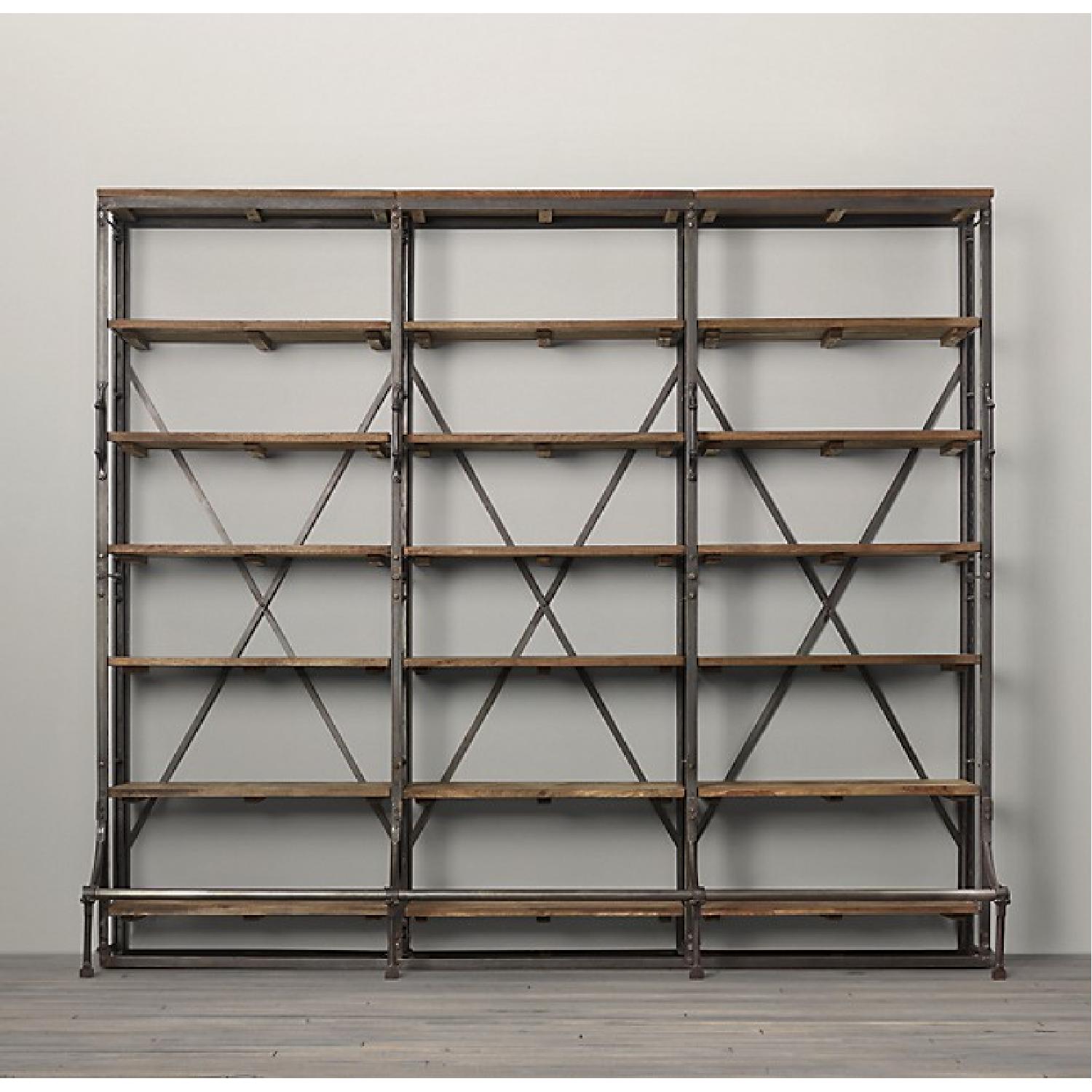 Restoration Hardware French Library Triple Shelving - image-4