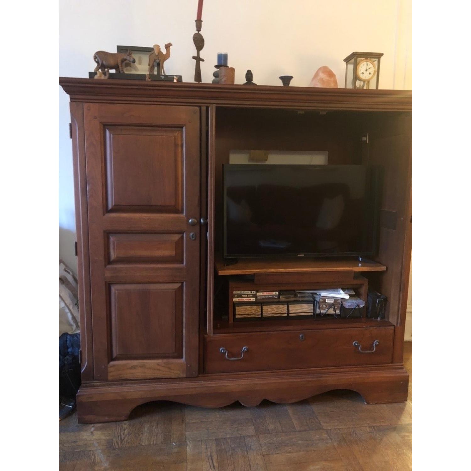 Ethan Allen Solid Wood Entertainment Cabinet - image-2