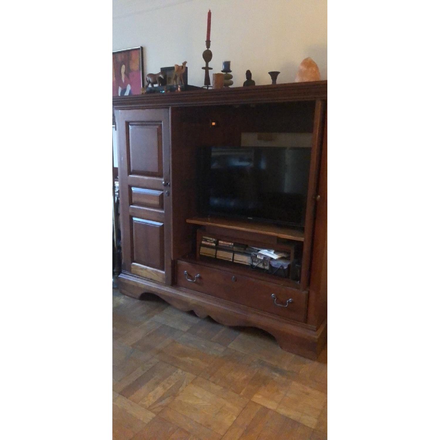 Ethan Allen Solid Wood Entertainment Cabinet - image-3