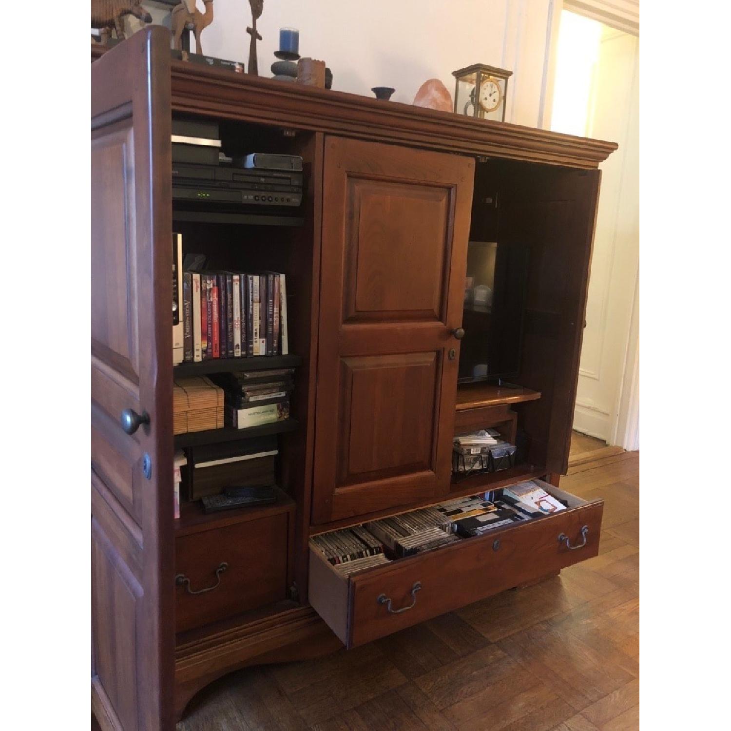 Ethan Allen Solid Wood Entertainment Cabinet - image-4