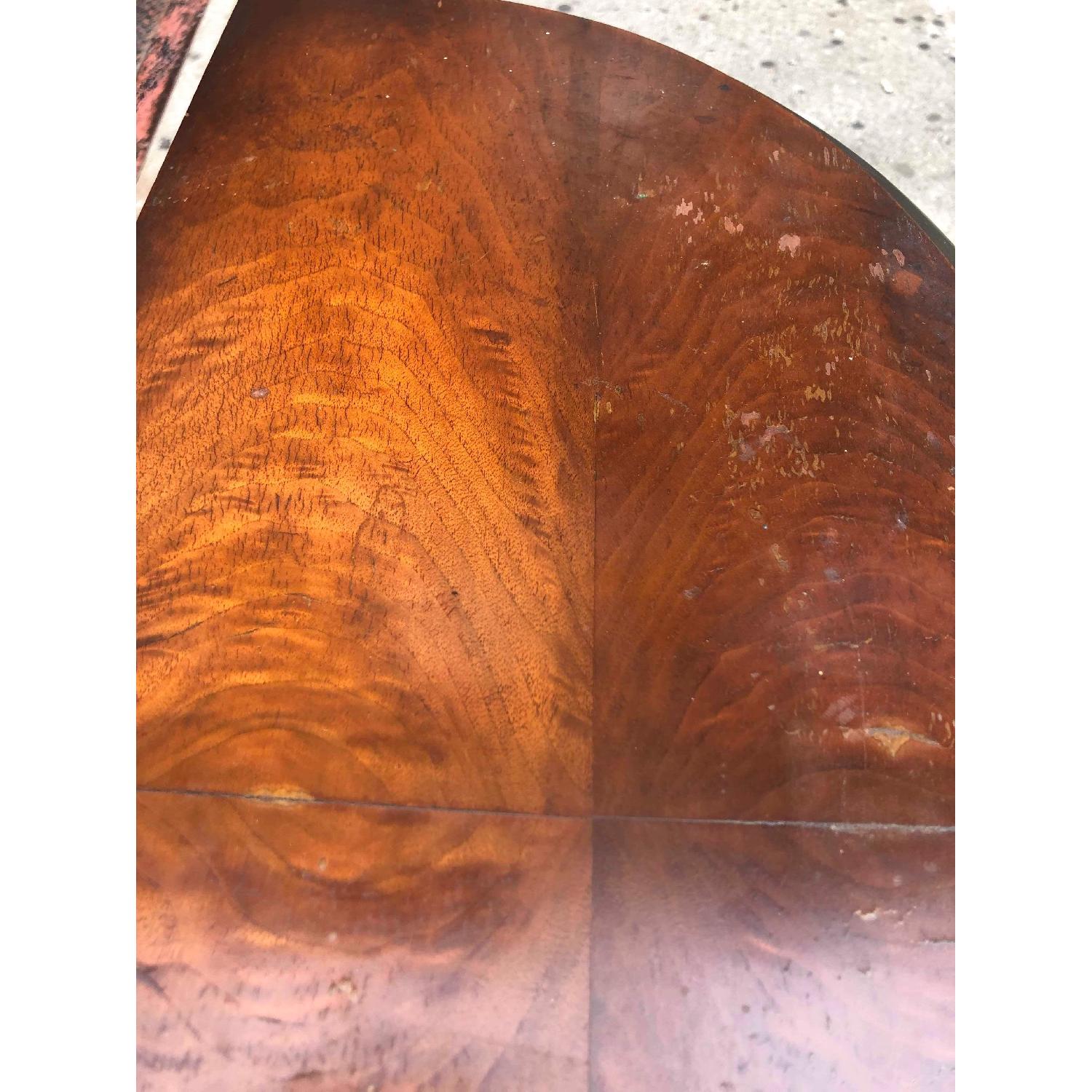 Antique 1930s Half Moon Console/Side Table - image-6