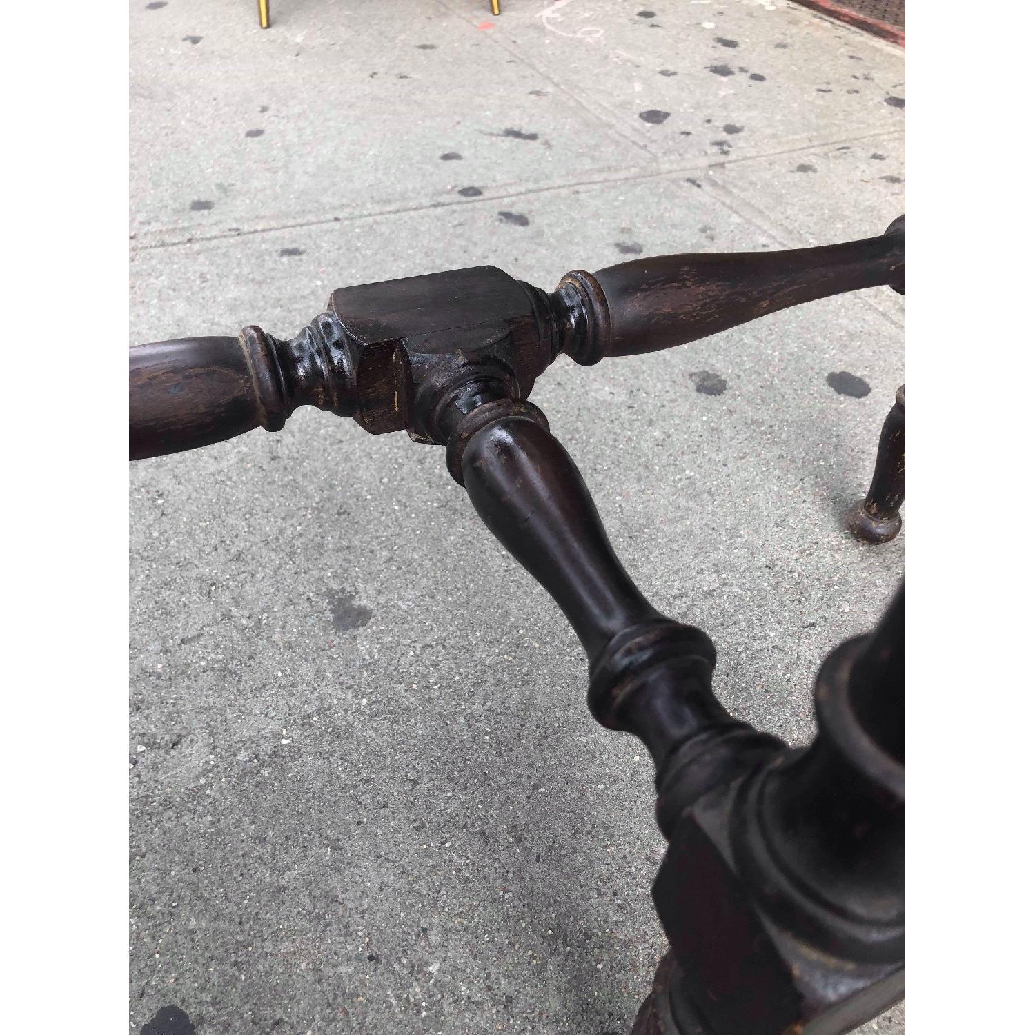 Antique 1930s Half Moon Console/Side Table - image-9