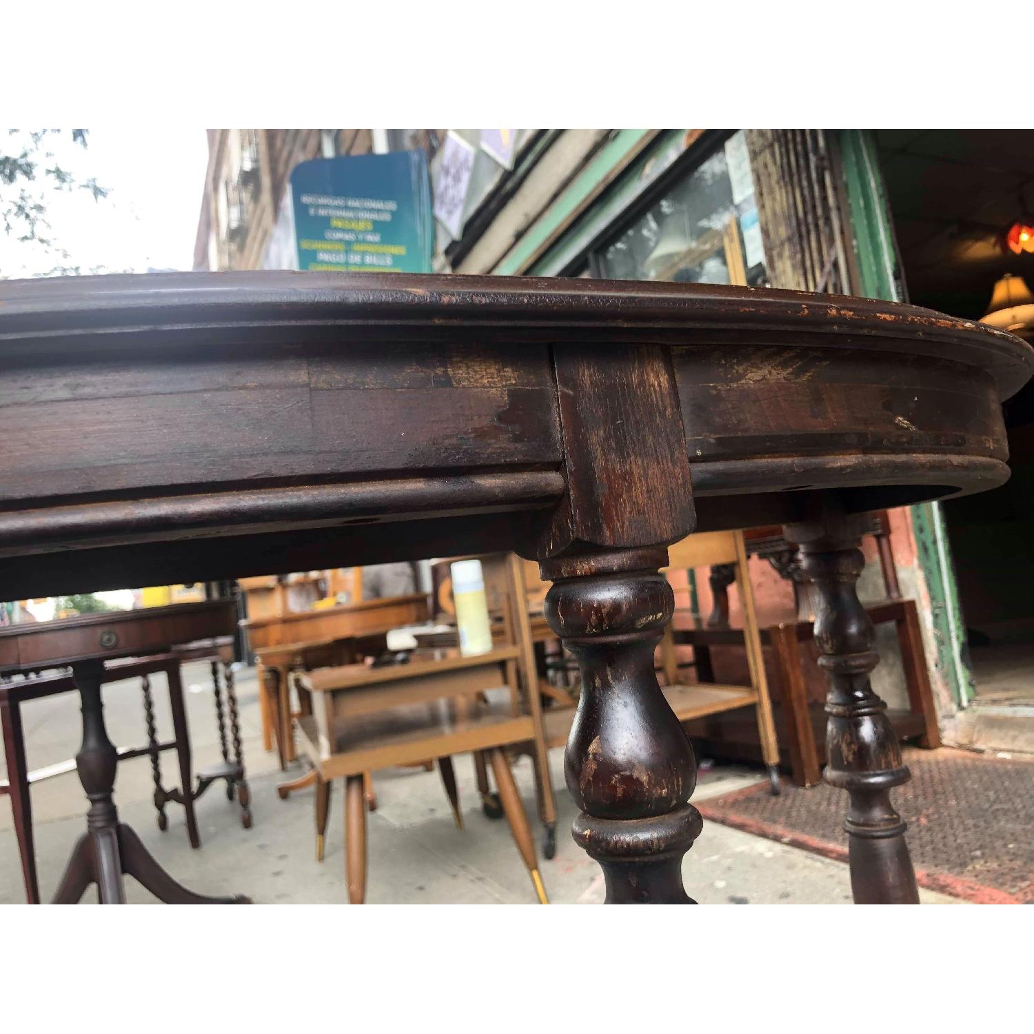 Antique 1930s Half Moon Console/Side Table - image-20