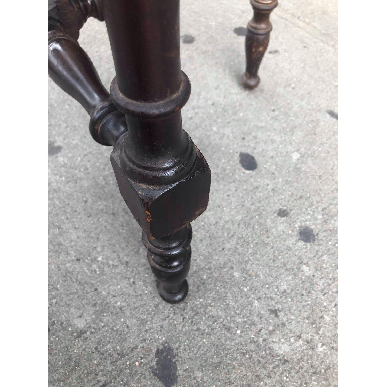 Antique 1930s Half Moon Console/Side Table - image-22