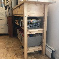 【IKEA】棚　廃盤商品NORDEN Ikea Norden Sideboard/Kitchen Island - AptDeco