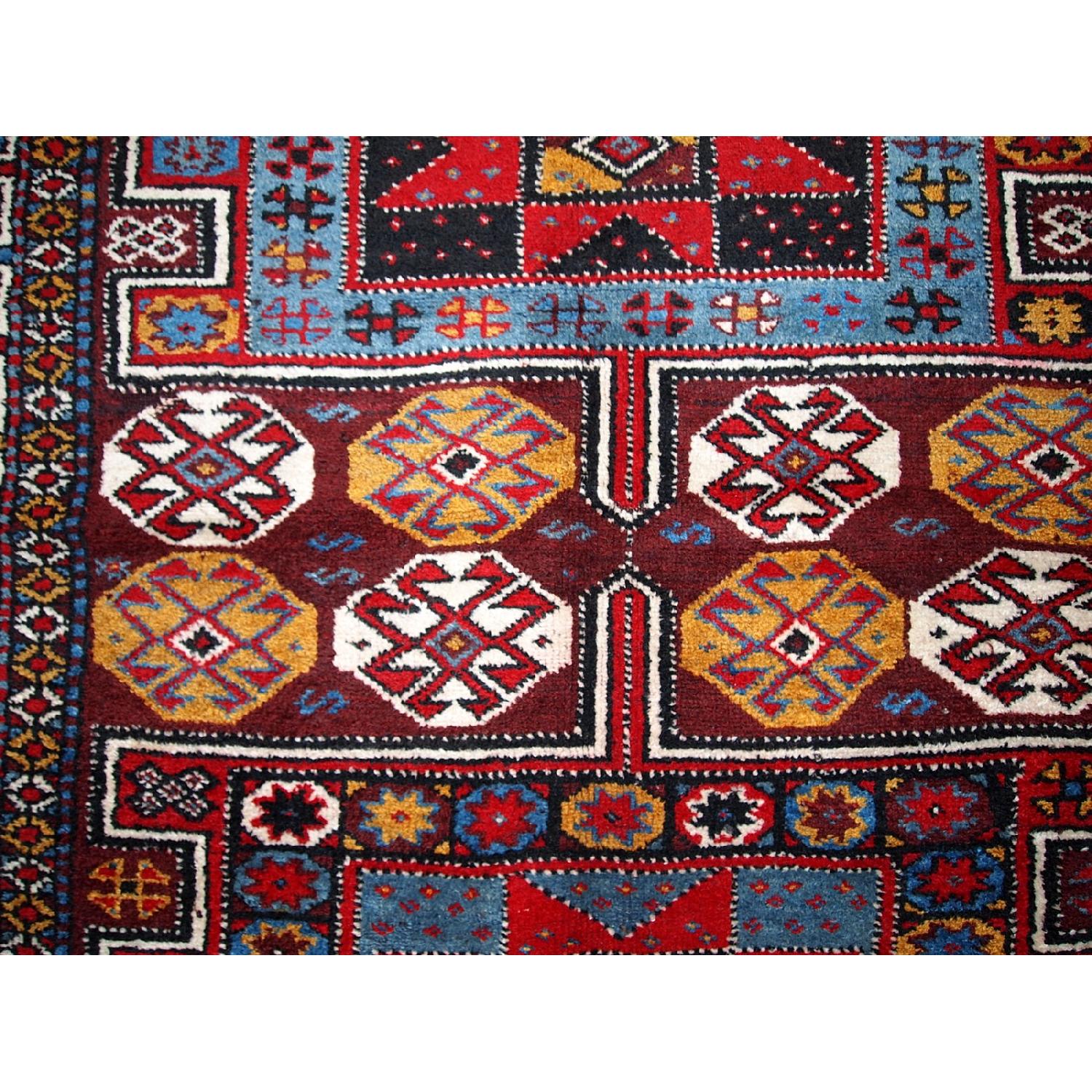 Antique Handmade Persian Kurdish Rug - image-4