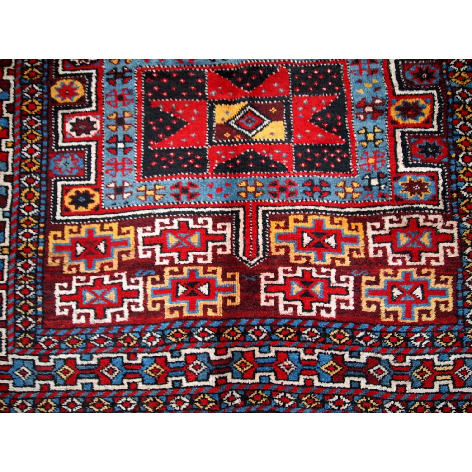 Antique Handmade Persian Kurdish Rug - image-6