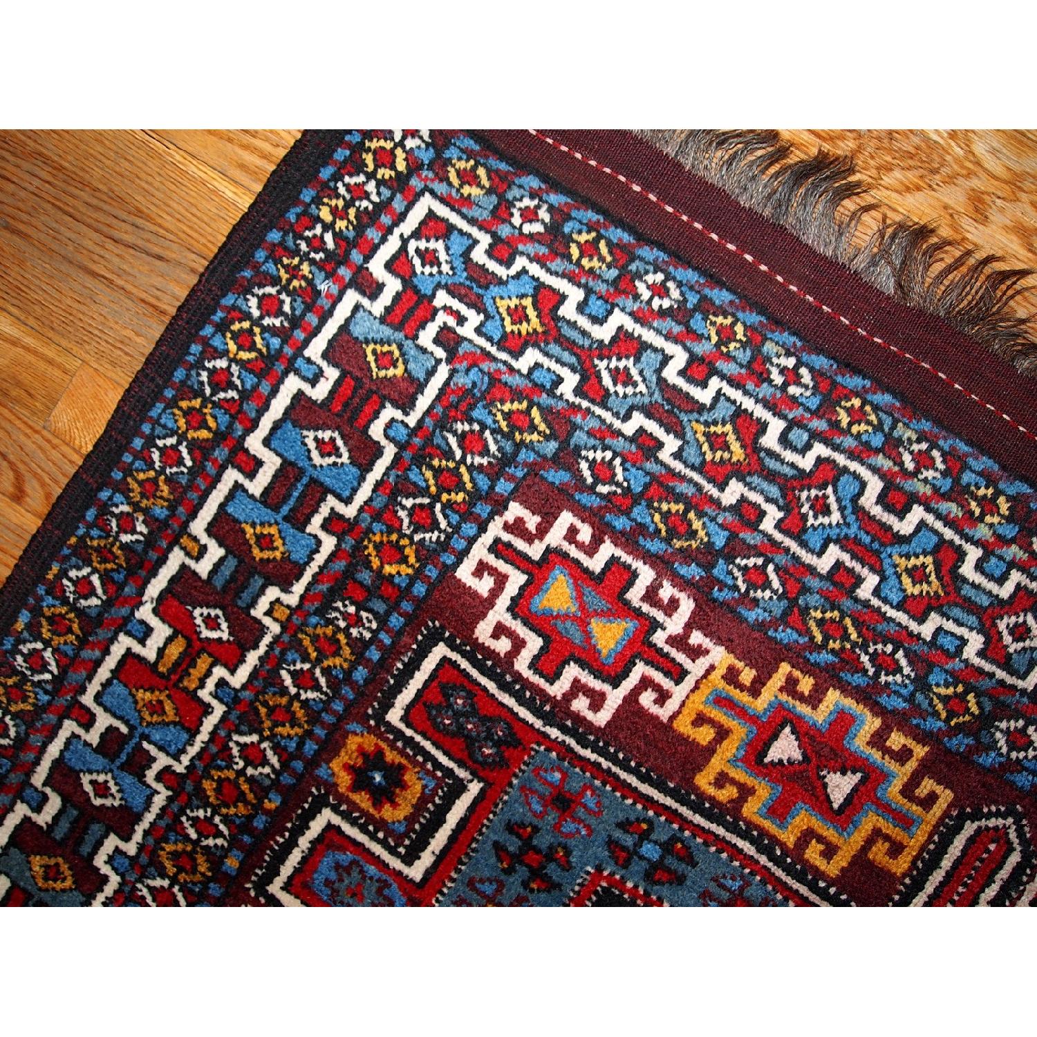 Antique Handmade Persian Kurdish Rug - image-7