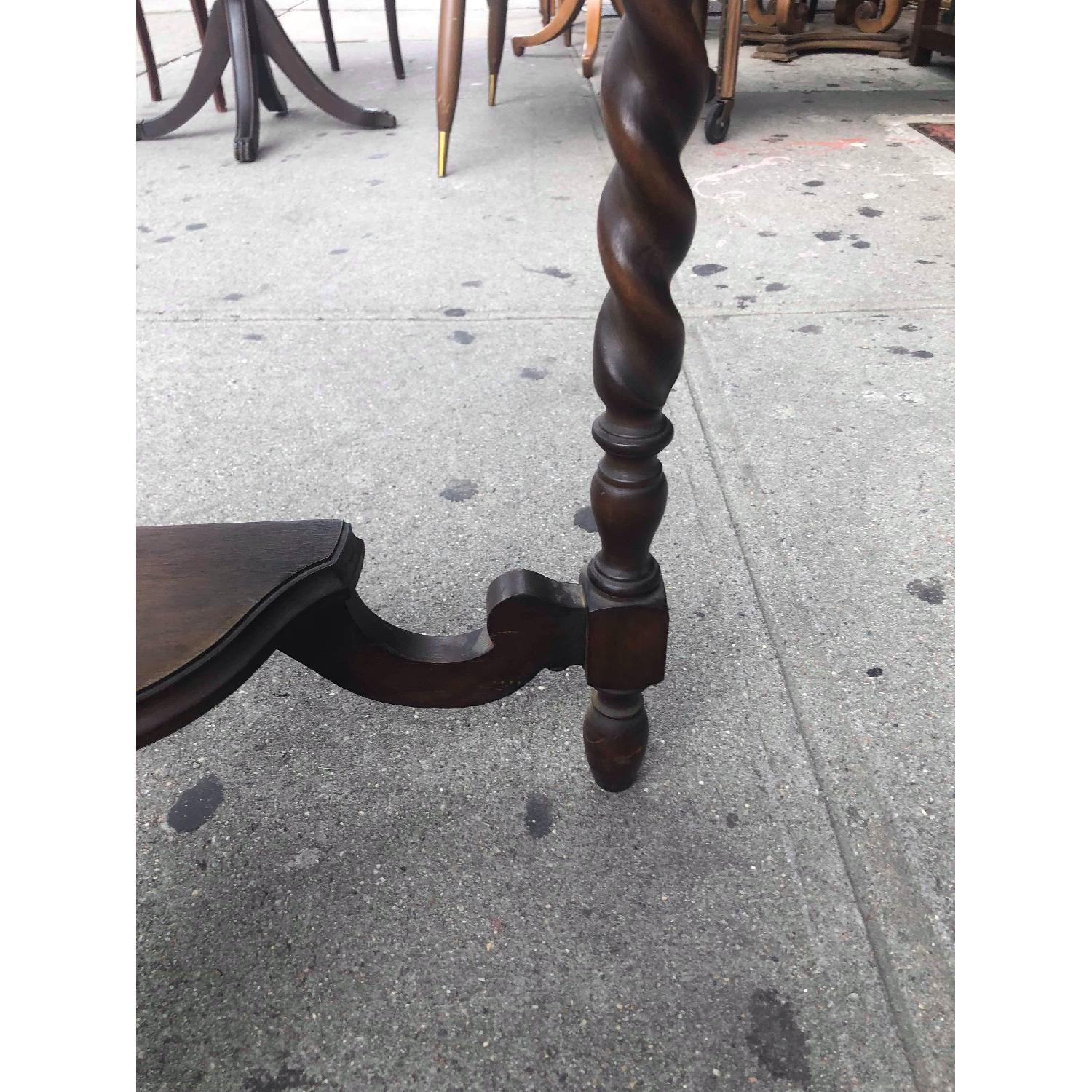 Antique 1930s Half Moon Side Table - image-12