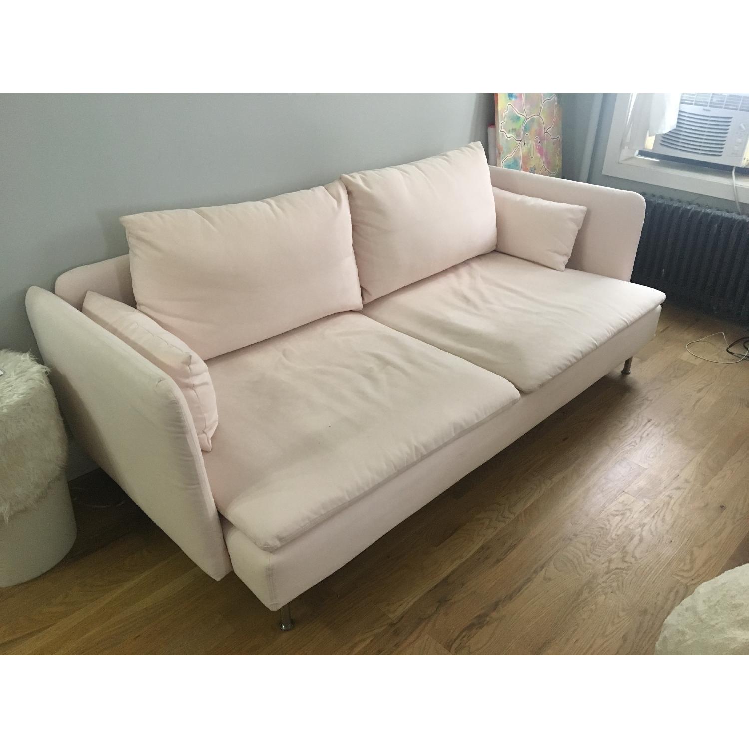 Ikea Soderhamn Pink Sofa - AptDeco