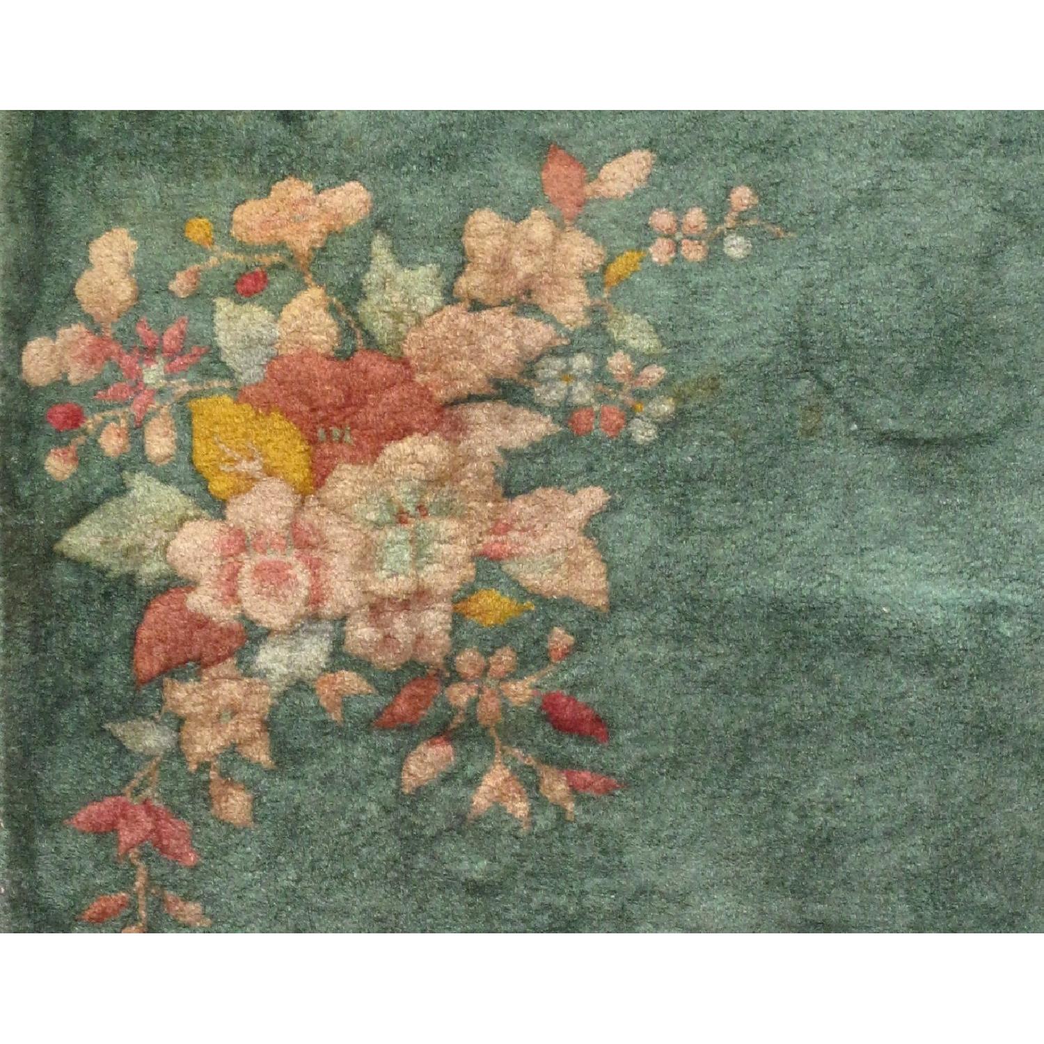 Antique Handmade Art Deco Chinese Rug - image-2