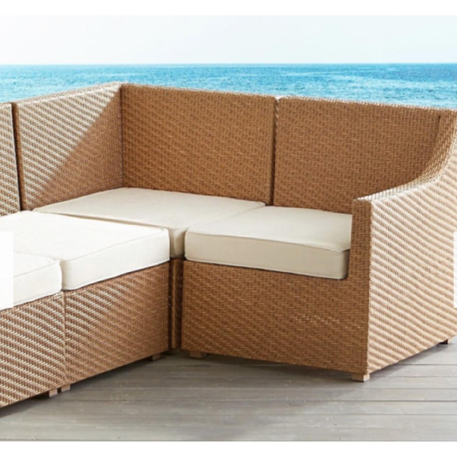 Pier 1 Wicker Outdoor 4-Piece Sectional Sofa - image-3