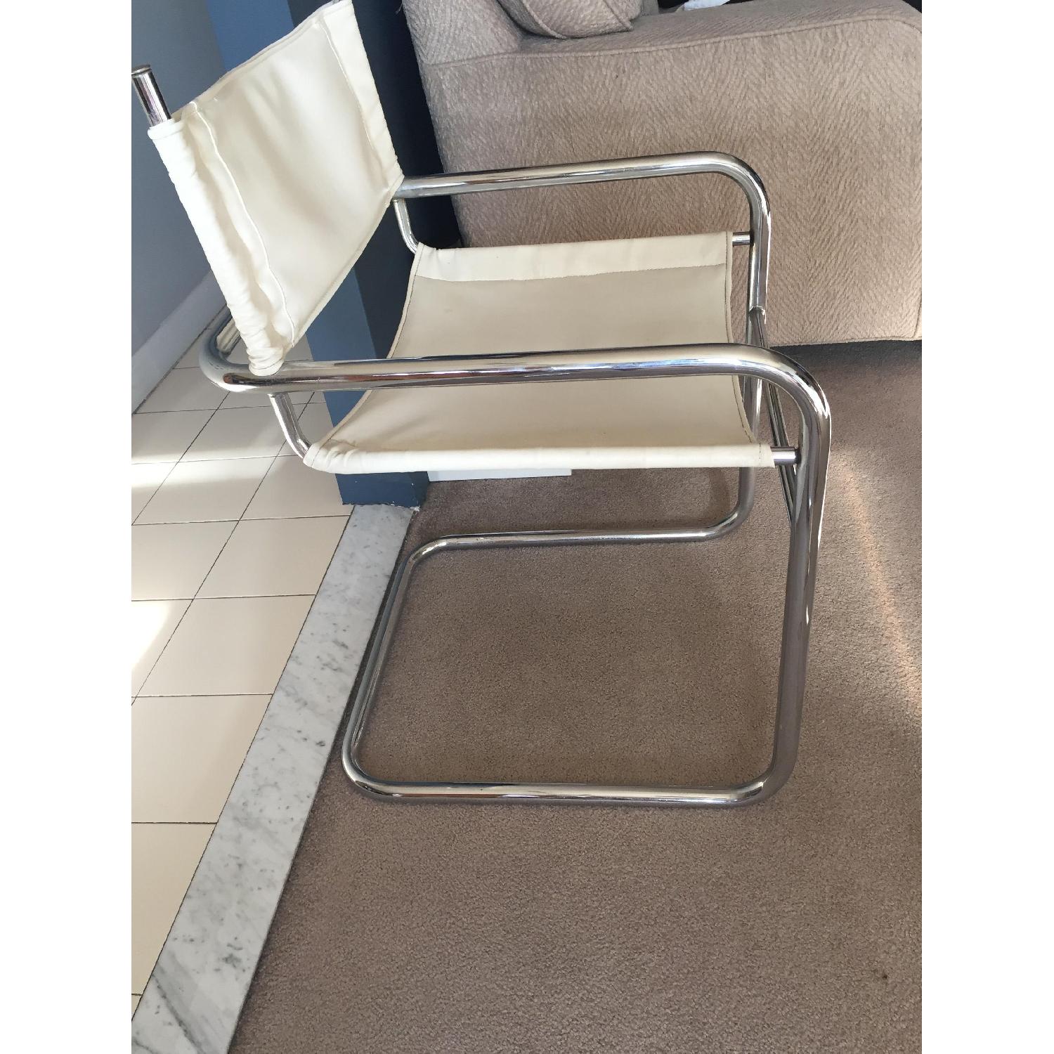 Chrome/Vinyl Dining Chairs - image-2