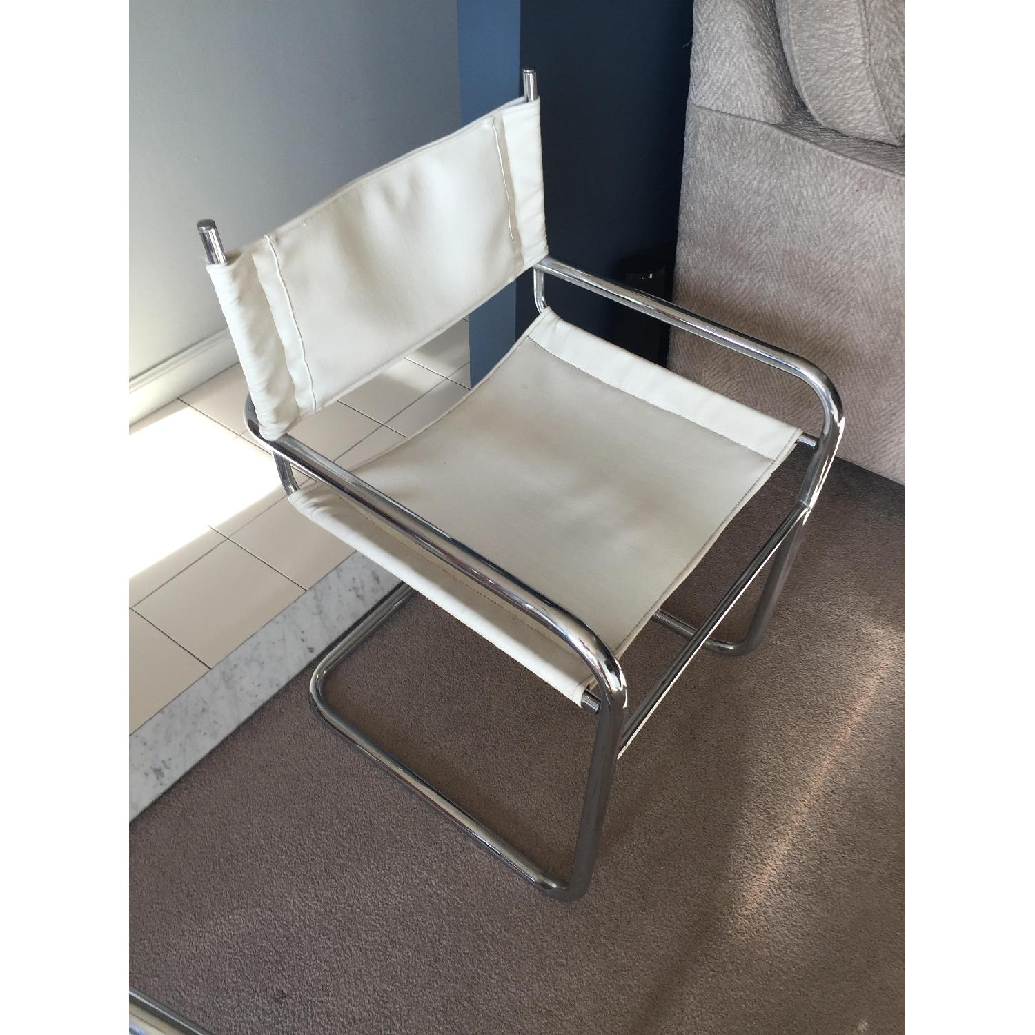 Chrome/Vinyl Dining Chairs - image-3