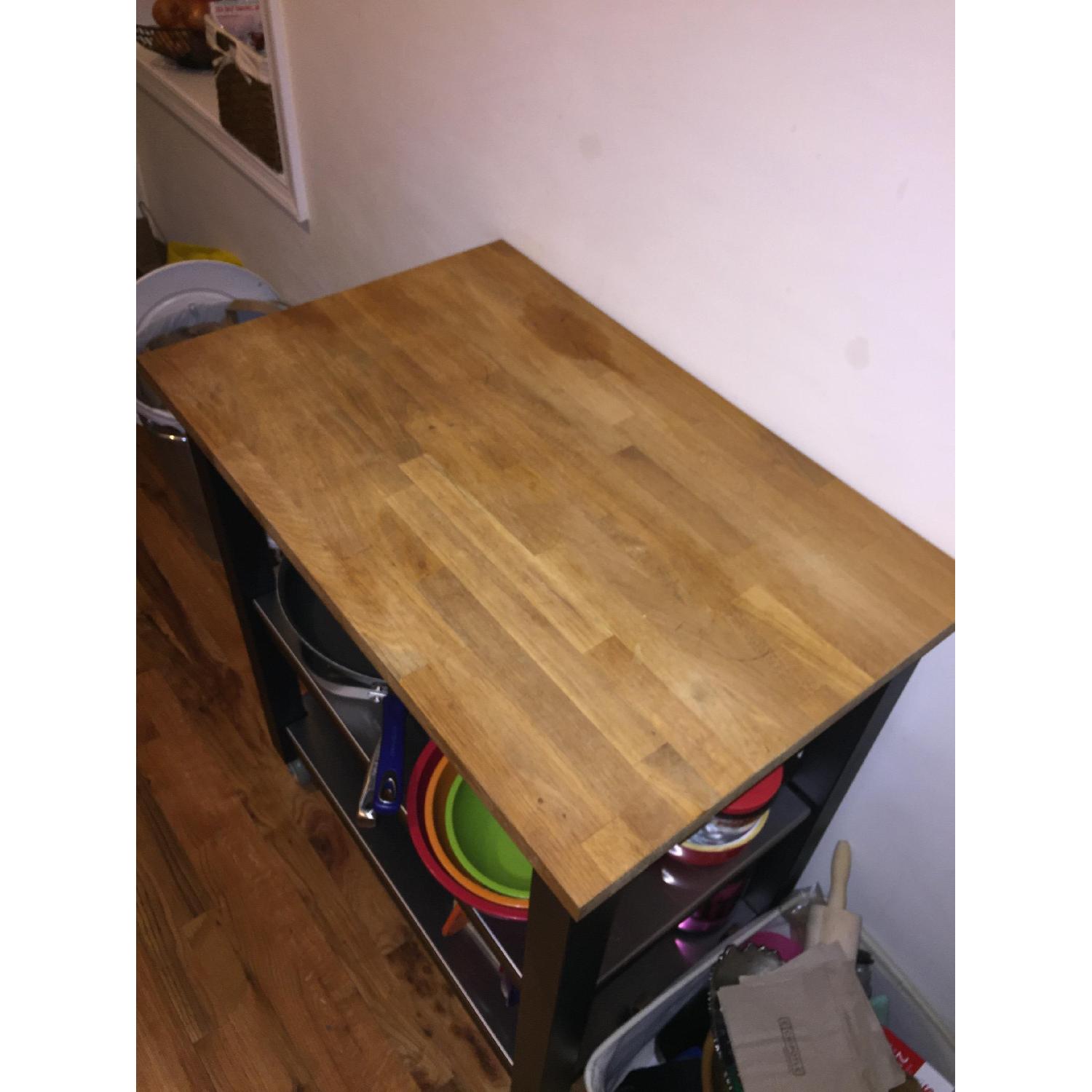 Ikea Stenstorp Black/Brown Kitchen Island - image-2