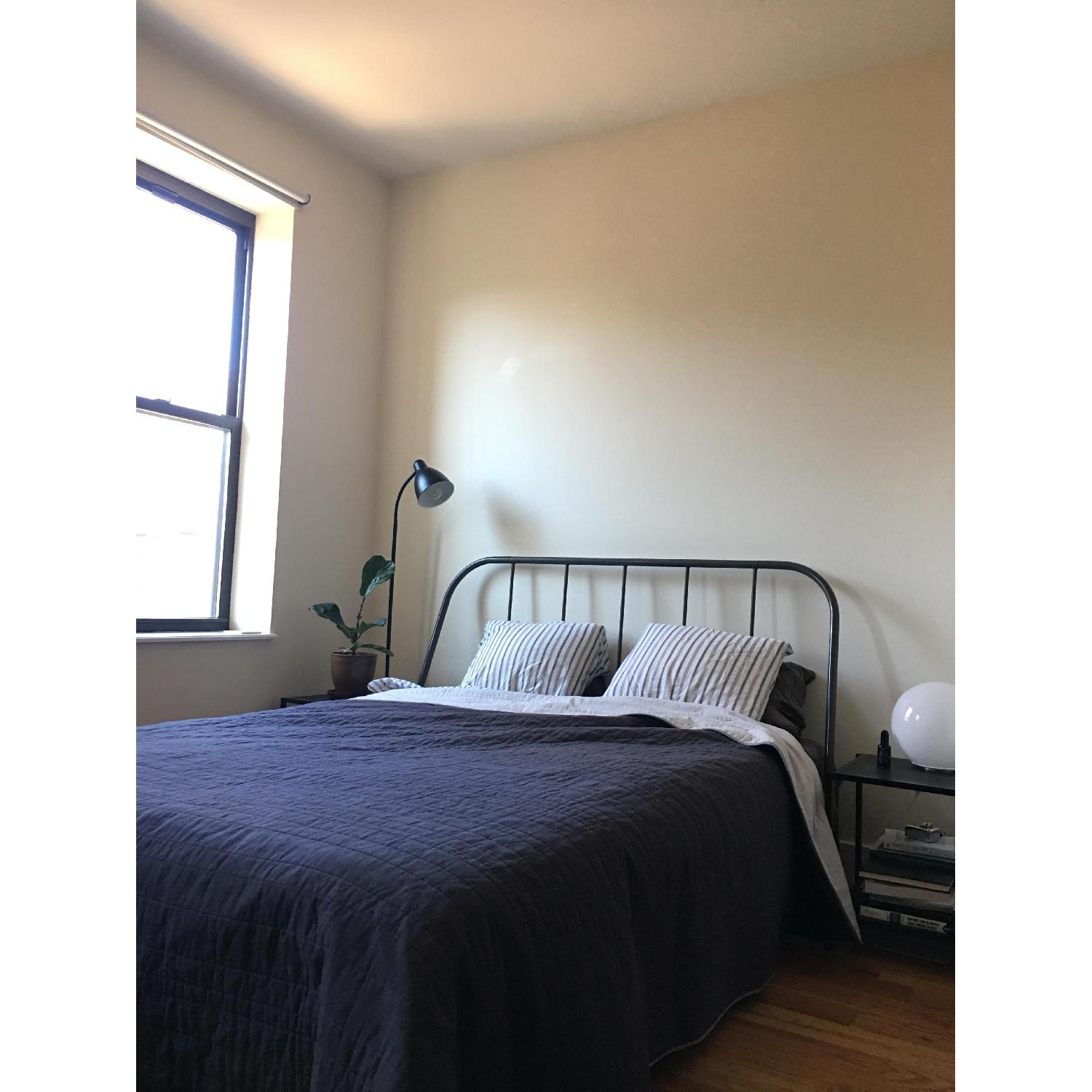 Ikea Kopardal Queen Bed Frame in Gray Luroy - image-4