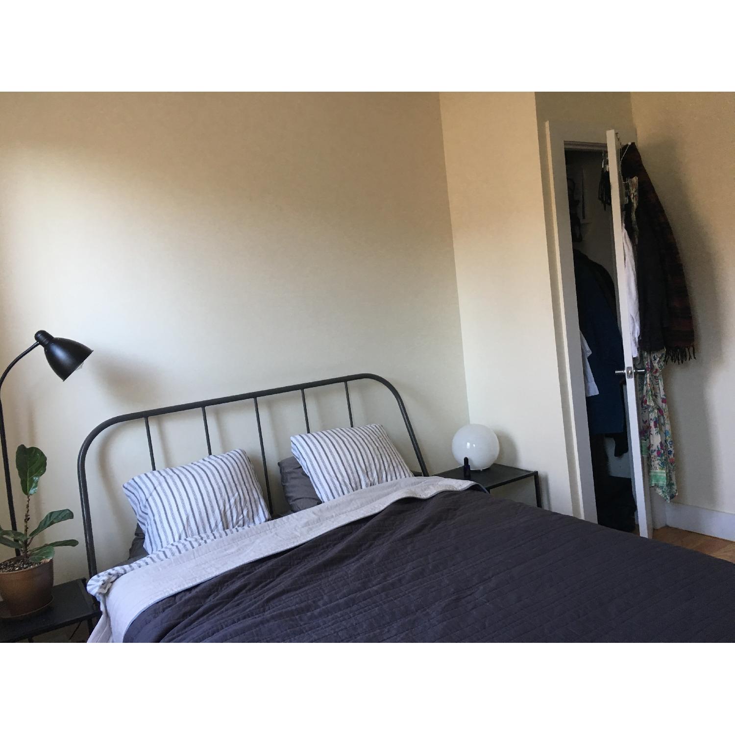 Ikea Kopardal Queen Bed Frame in Gray Luroy - image-5