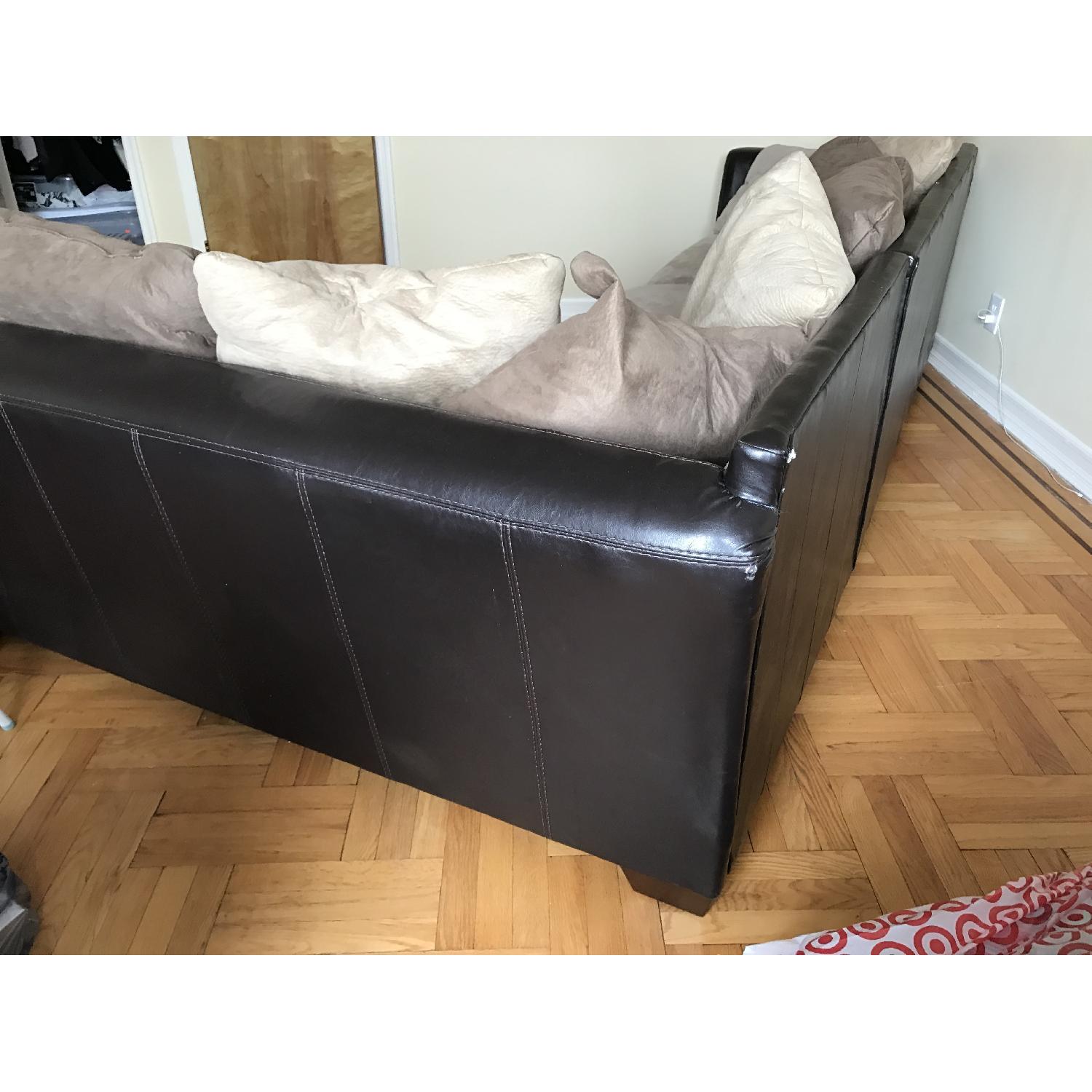 Ashley's Microfiber Sectional Sofa - image-9