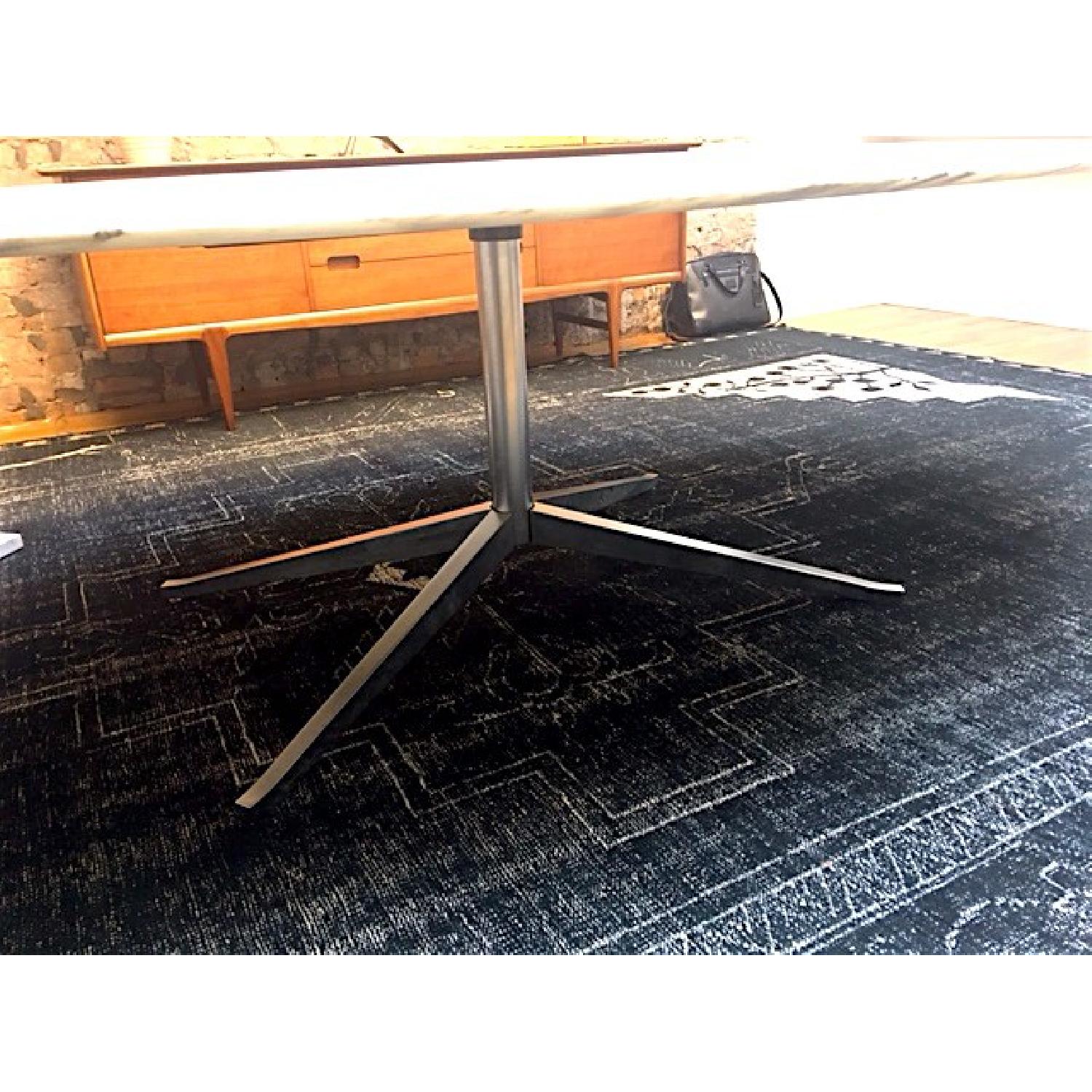 Florence Knoll Oval Marble Top Dining/Conference Table - image-3