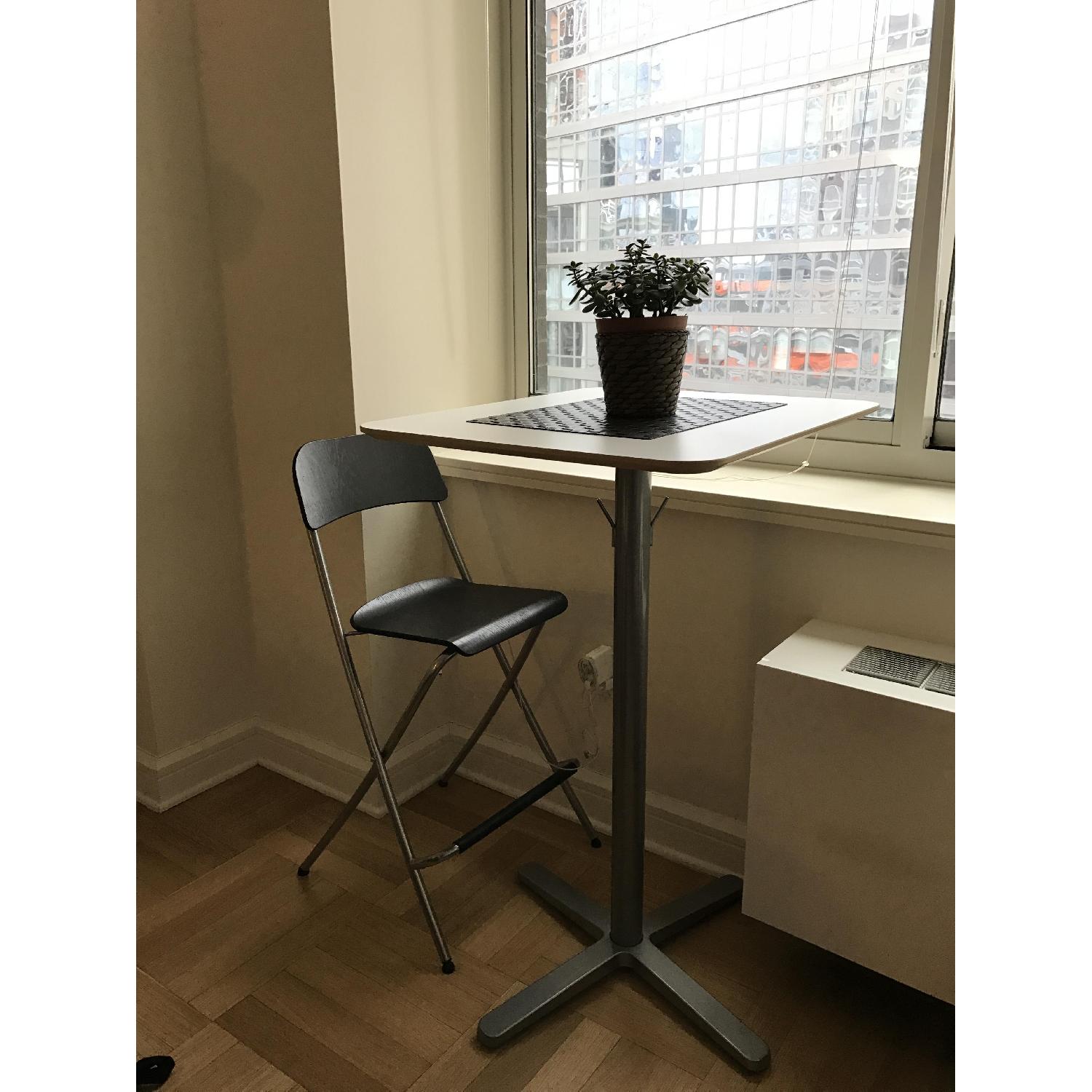 Ikea Billsta Bar Table w/ 1 Franklin Stool - AptDeco