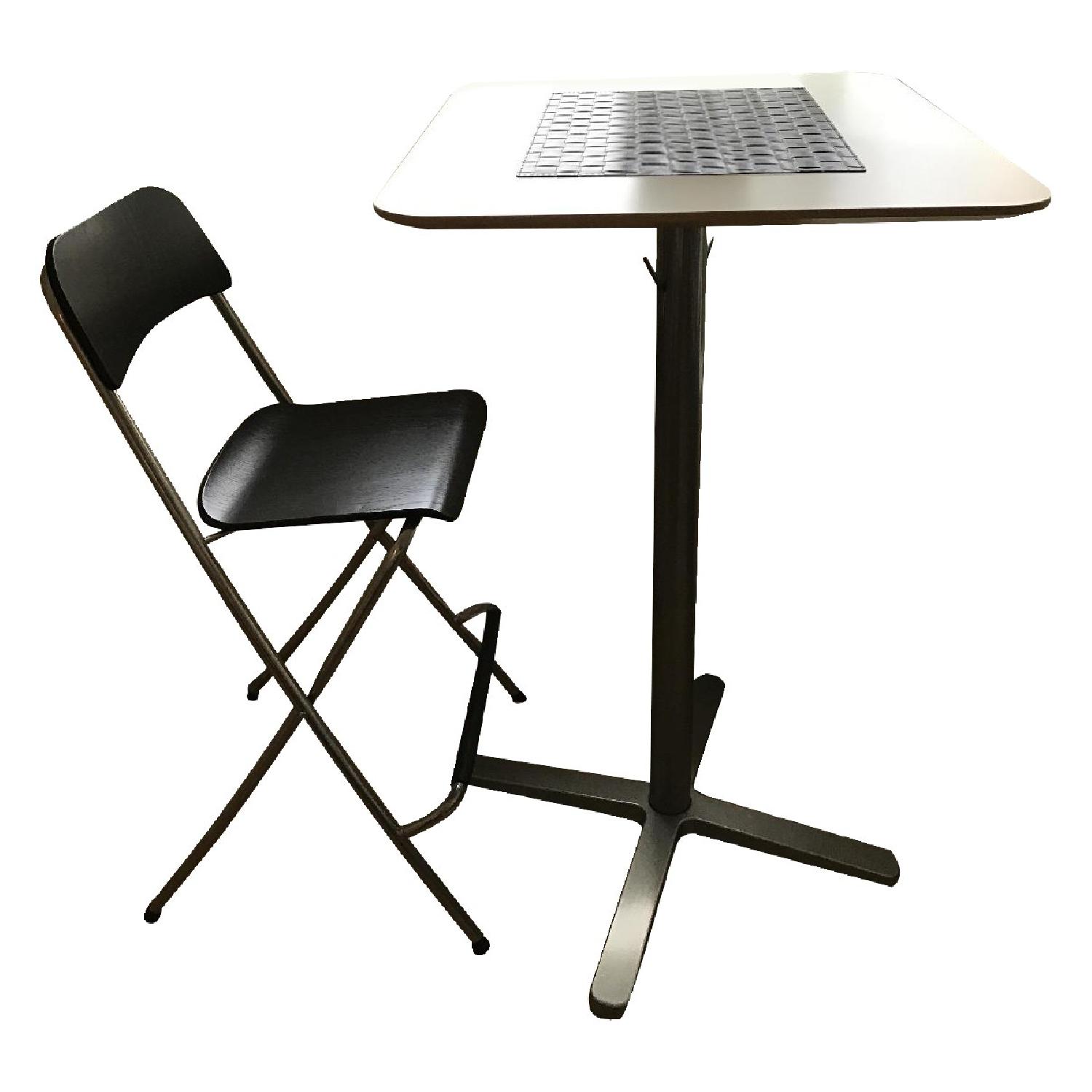 Ikea Billsta Bar Table w/ 1 Franklin Stool - AptDeco