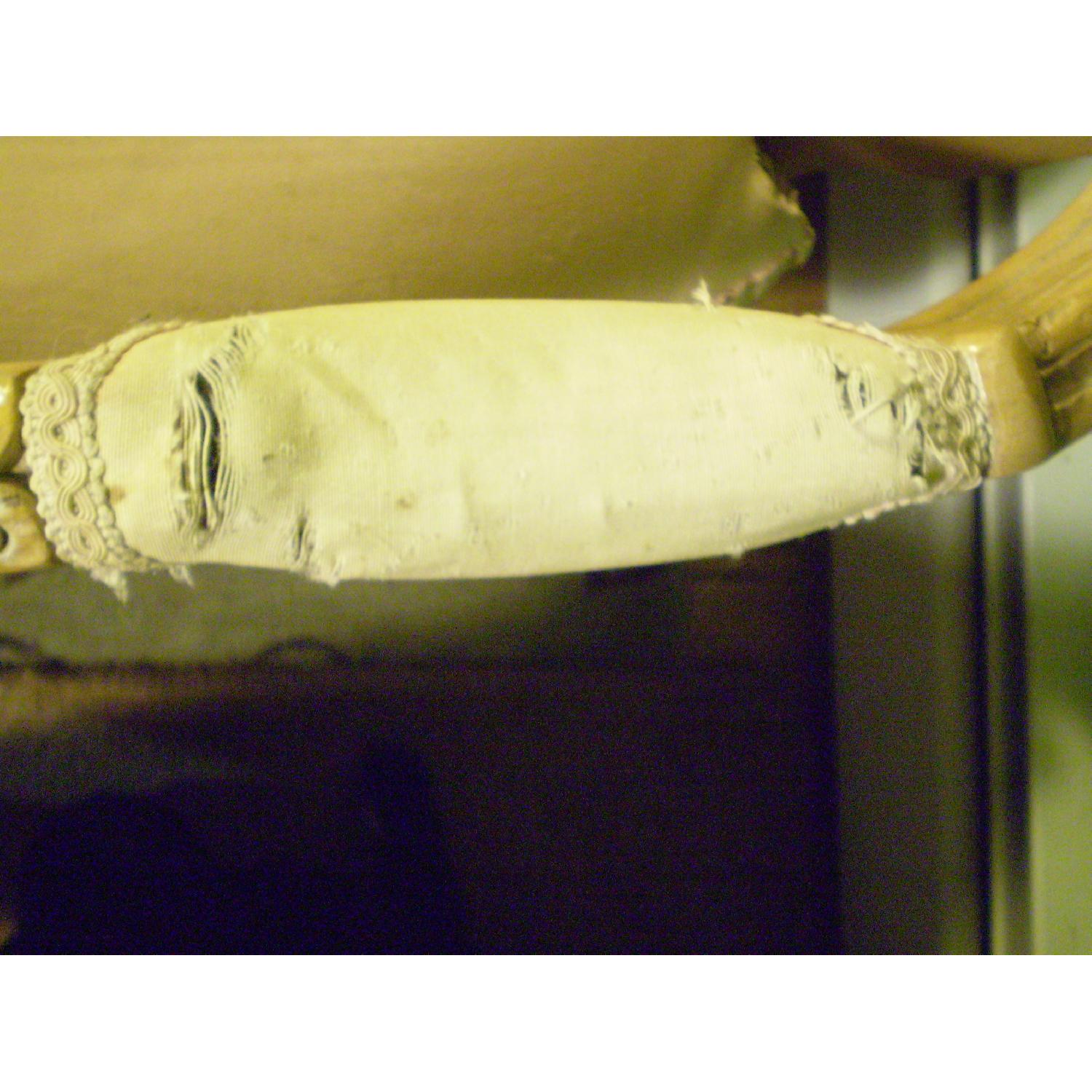 Chateau d'Ax Louis XVI Style Pink Cane Back Armchair - image-5