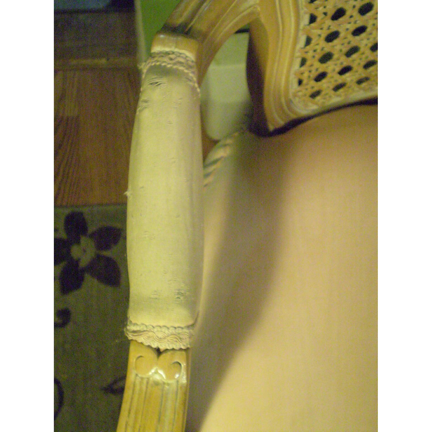 Chateau d'Ax Louis XVI Style Pink Cane Back Armchair - image-13