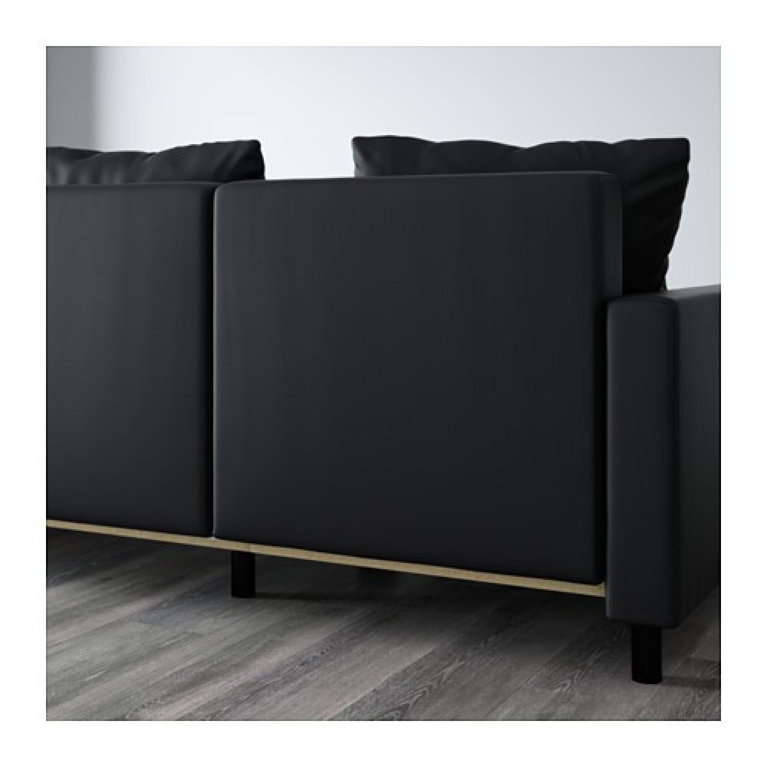 Ikea Lugnvik Sleeper Sectional in Grann Black - image-3