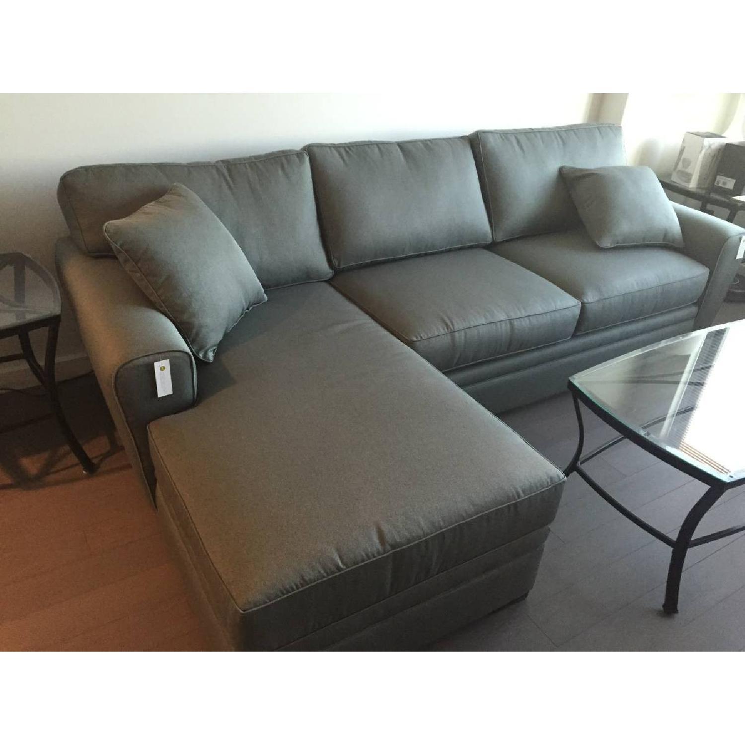 Raymour & Flanigan Chaise Sectional Sleeper Sofa AptDeco