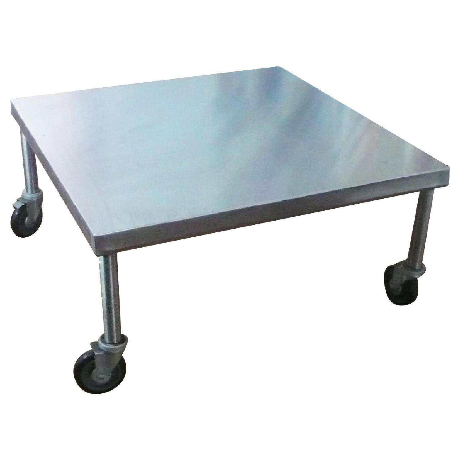 Industrial Stainless Steel Coffee Table - image-0