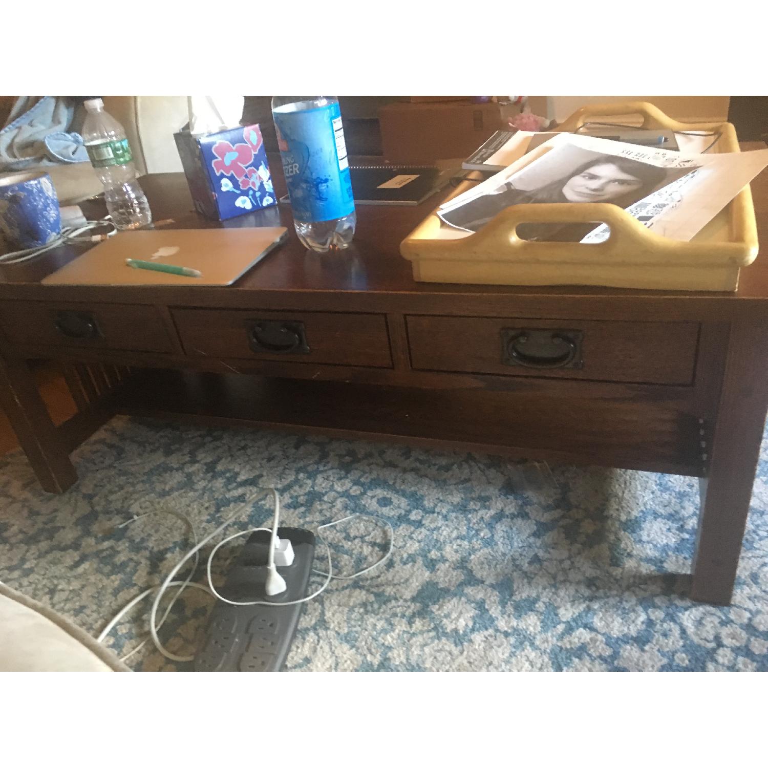 Mission Style Coffee Table - image-1