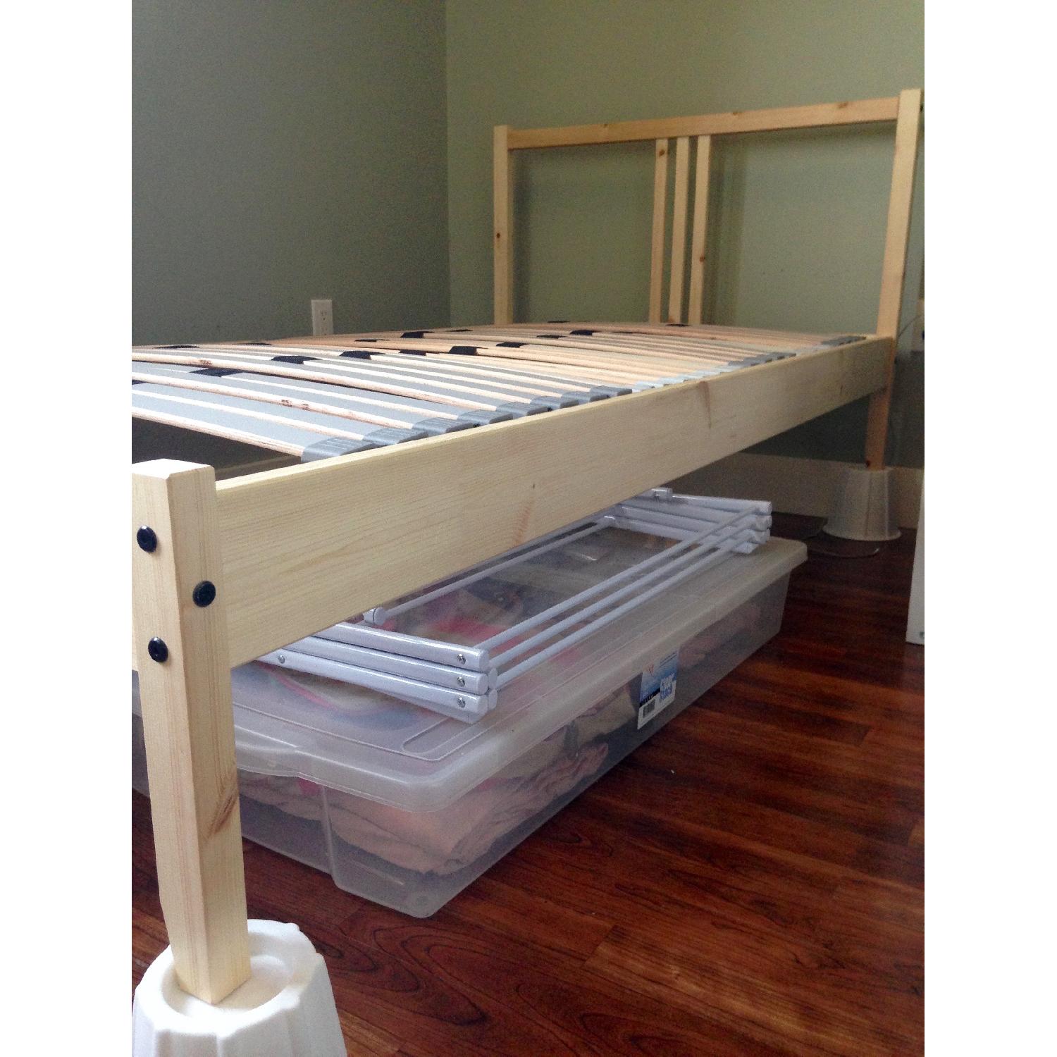 Ikea Fjellse Light Wood Twin Size Bed Frame - image-2